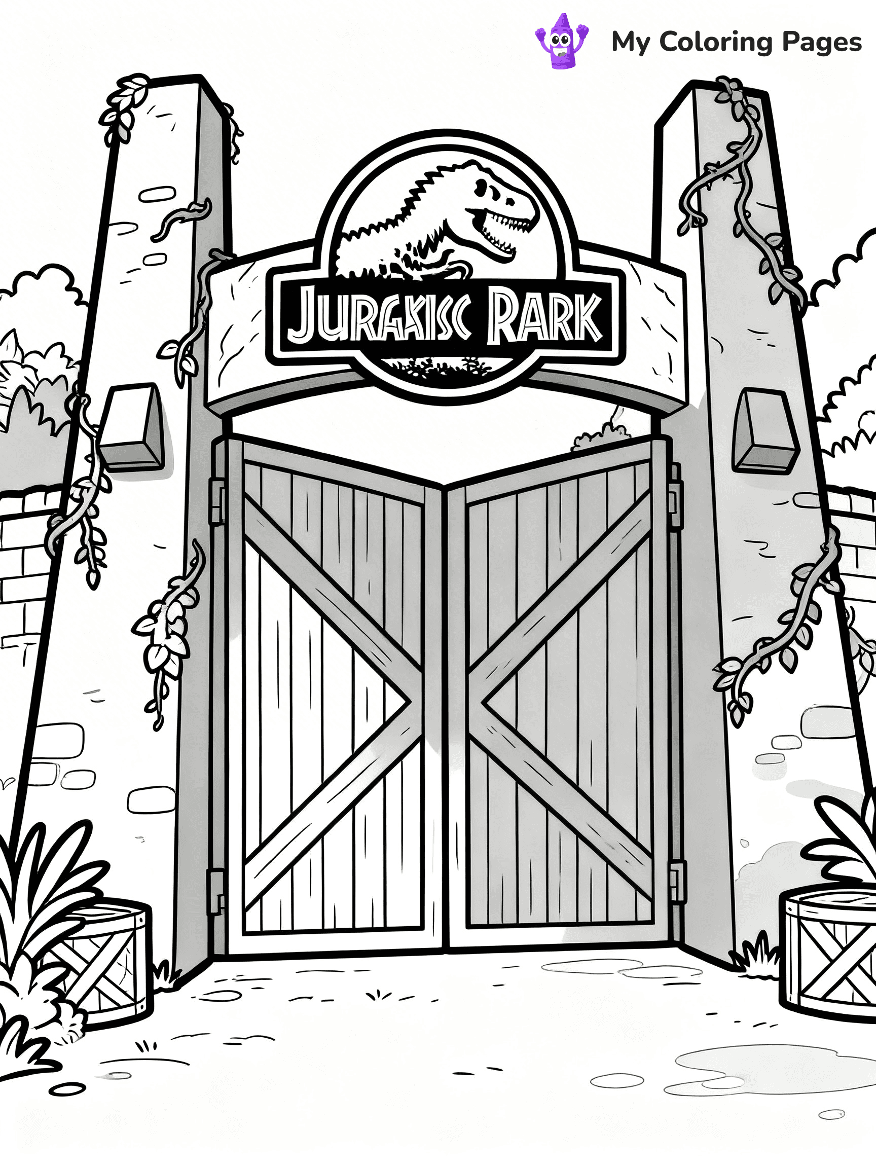 Jurassic Park Coloring Pages - 7