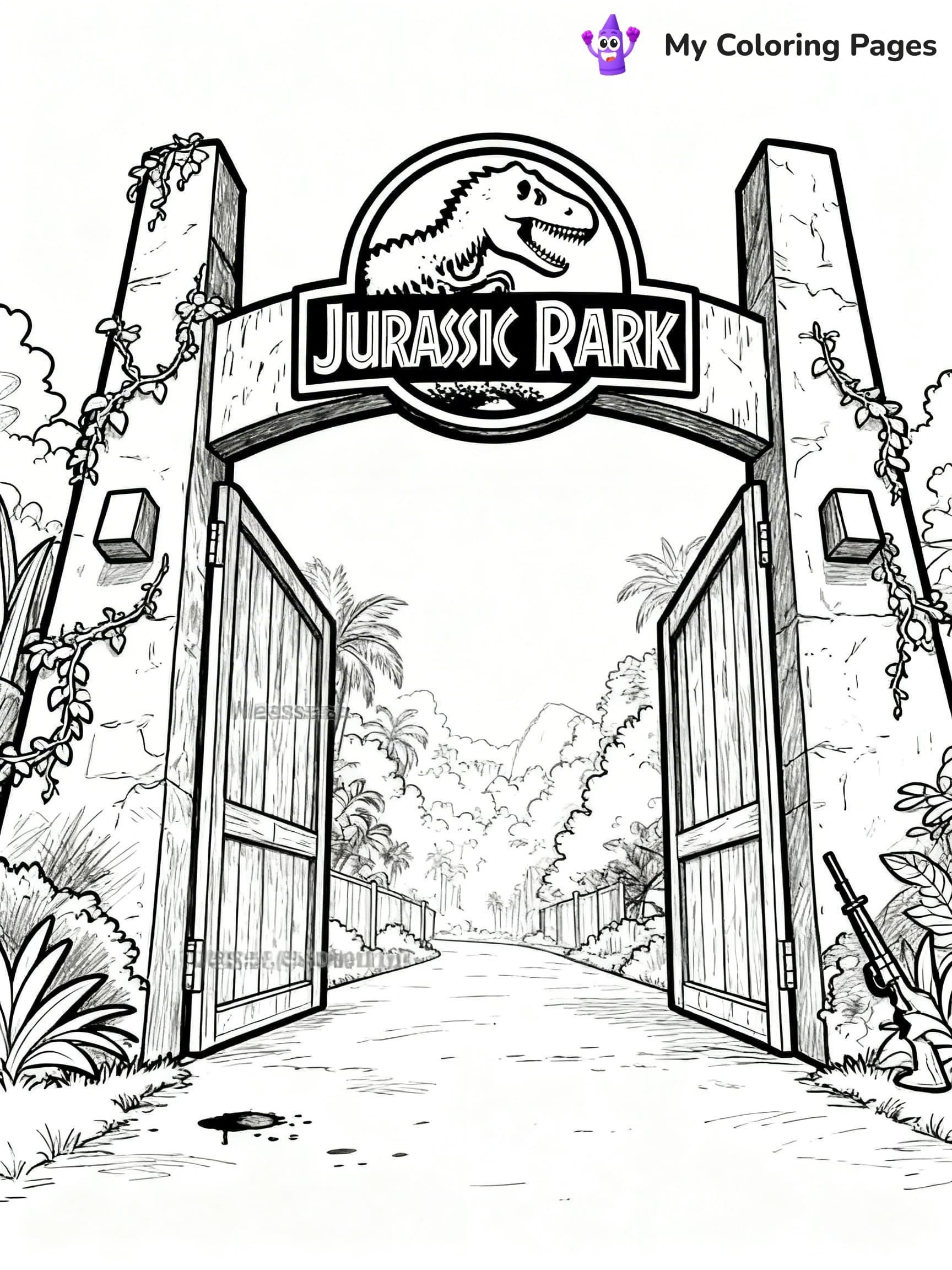 Jurassic Park Coloring Pages - 3