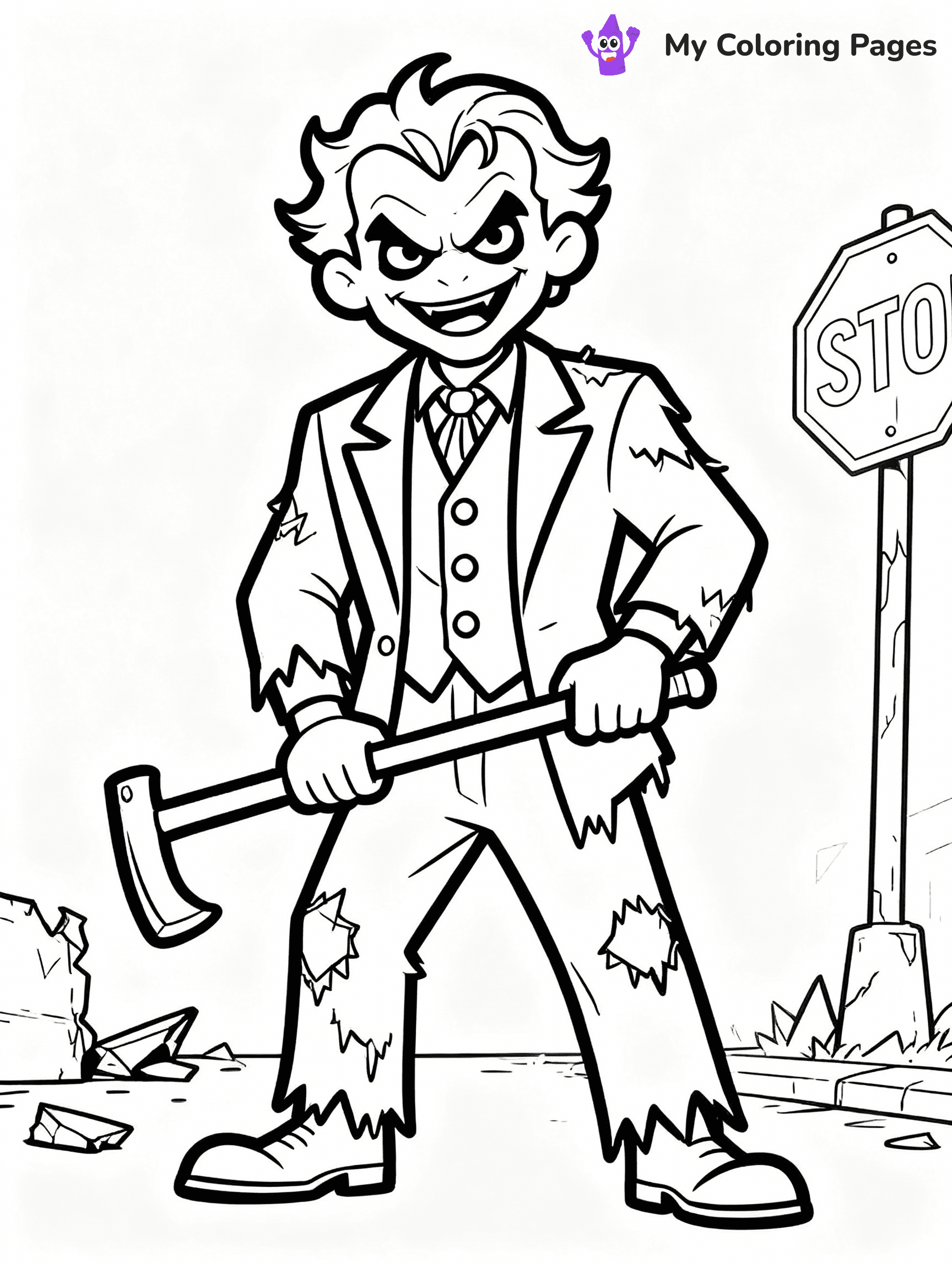 Joker Coloring Pages - 19