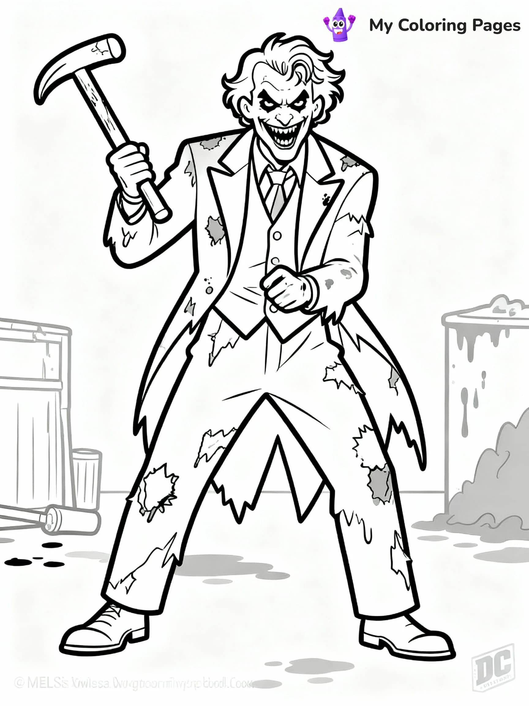 Joker Coloring Pages - 18