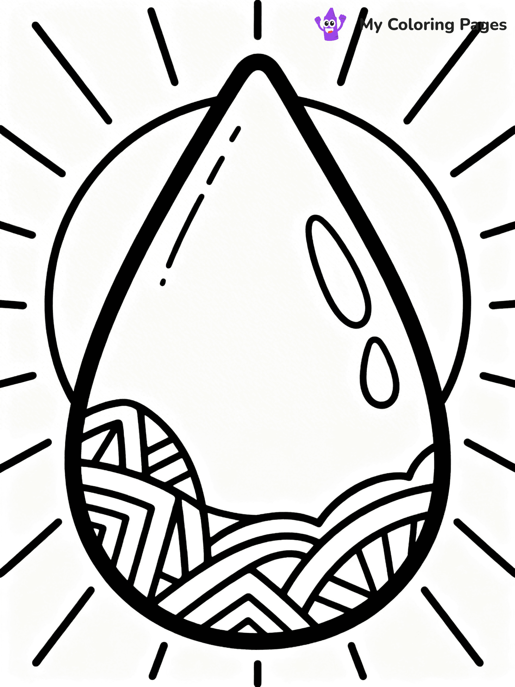 Rain Drop Coloring Pages - 23