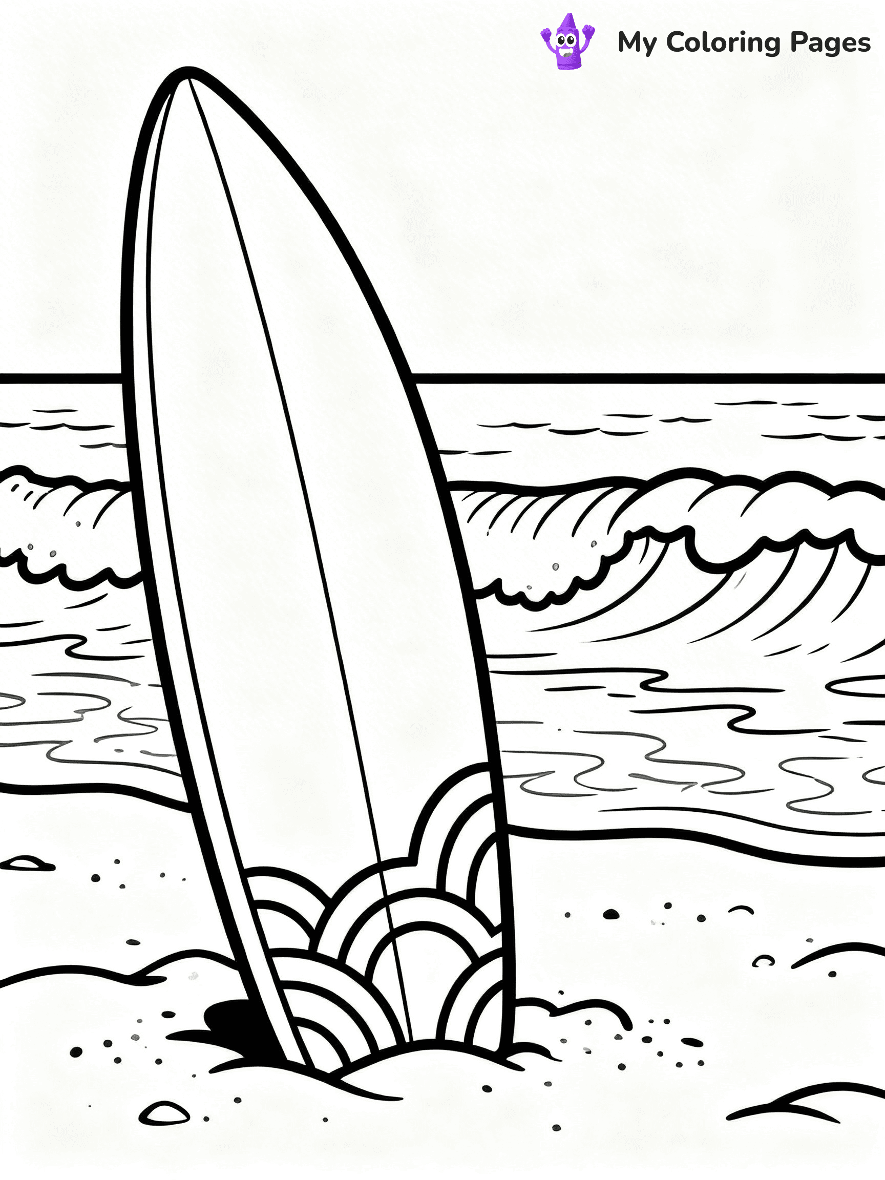 Simple Summer Coloring Pages - 20