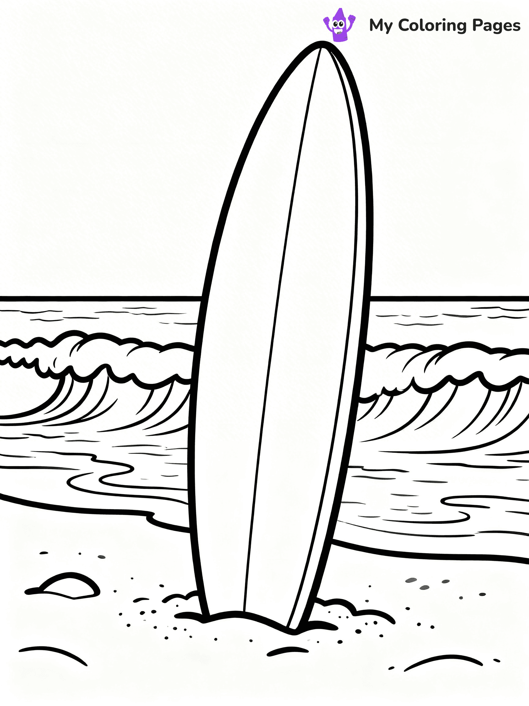 Simple Summer Coloring Pages - 19