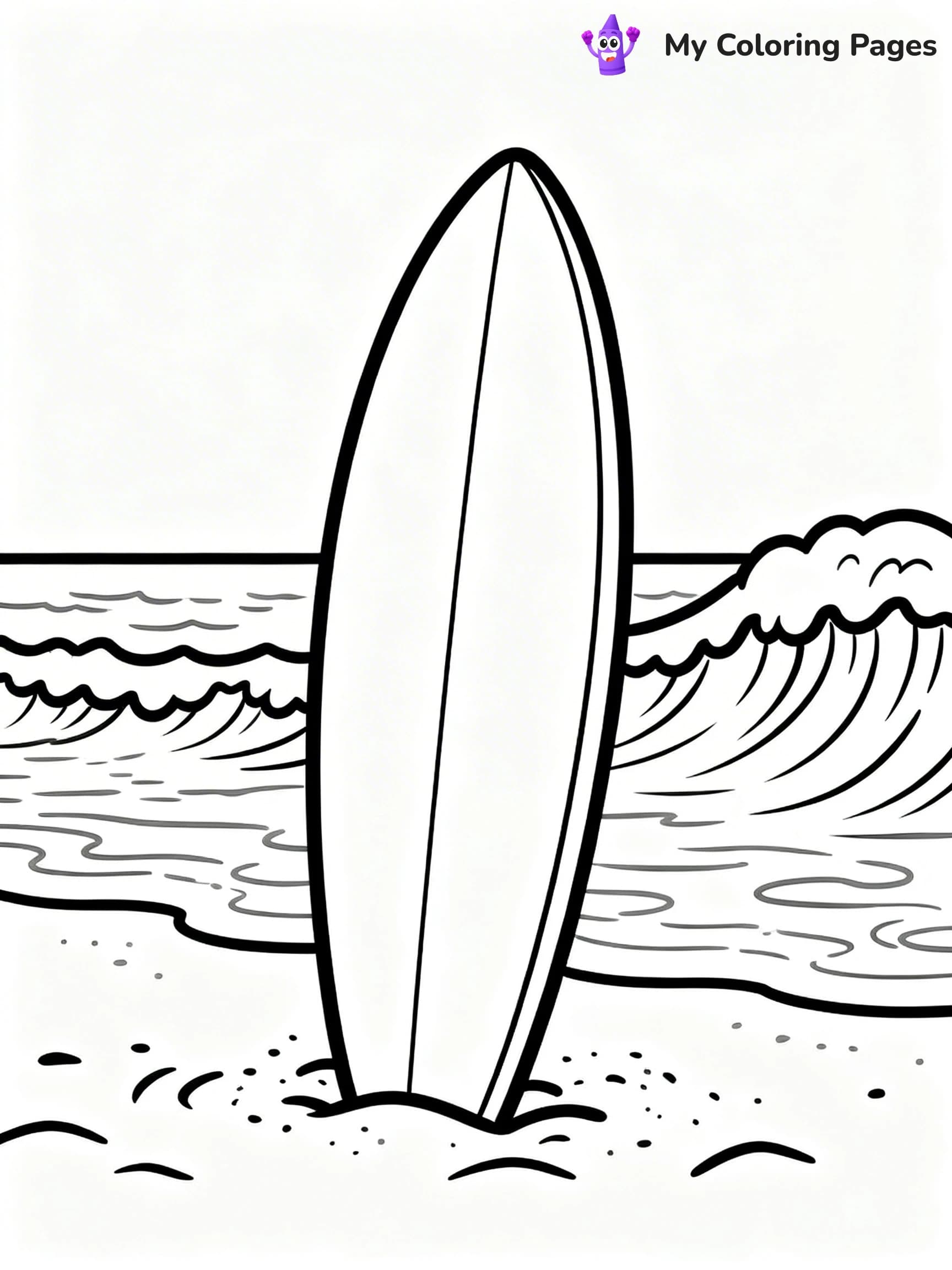 Simple Summer Coloring Pages - 18