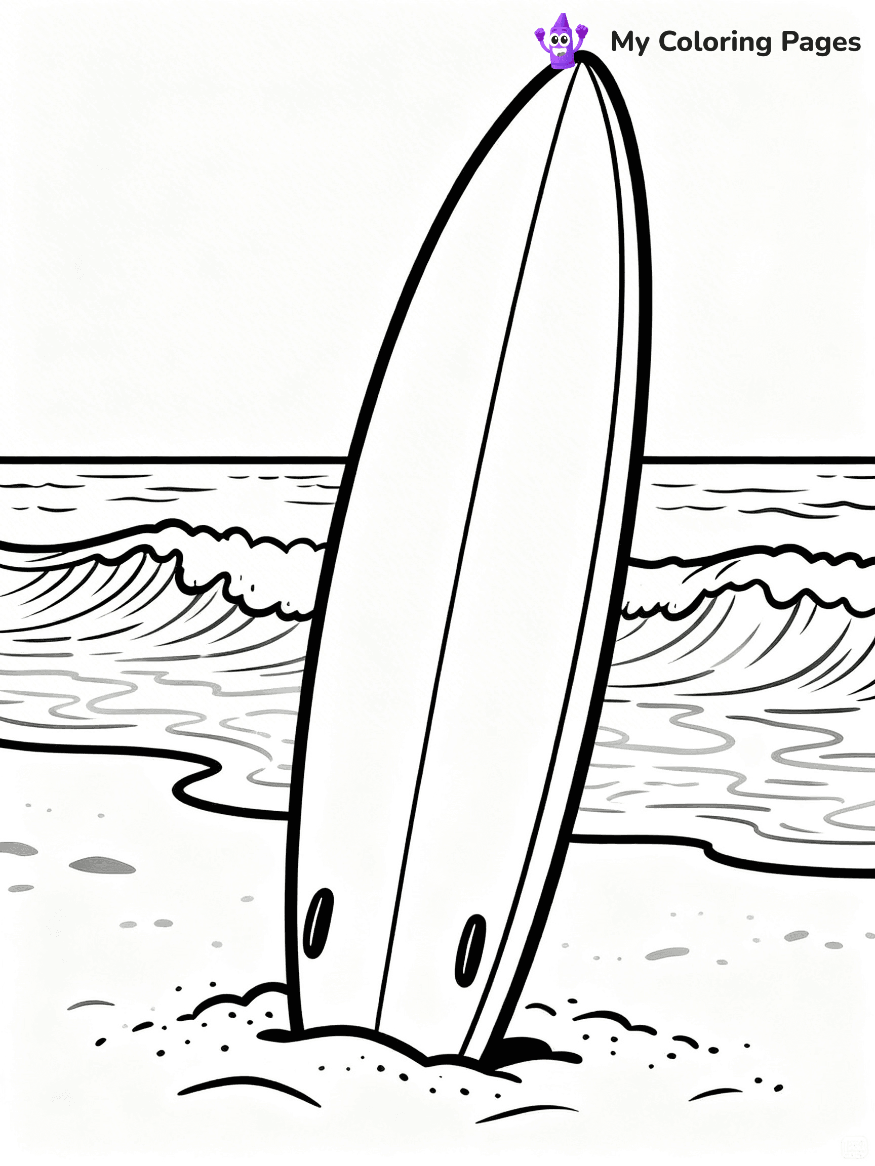Simple Summer Coloring Pages - 17