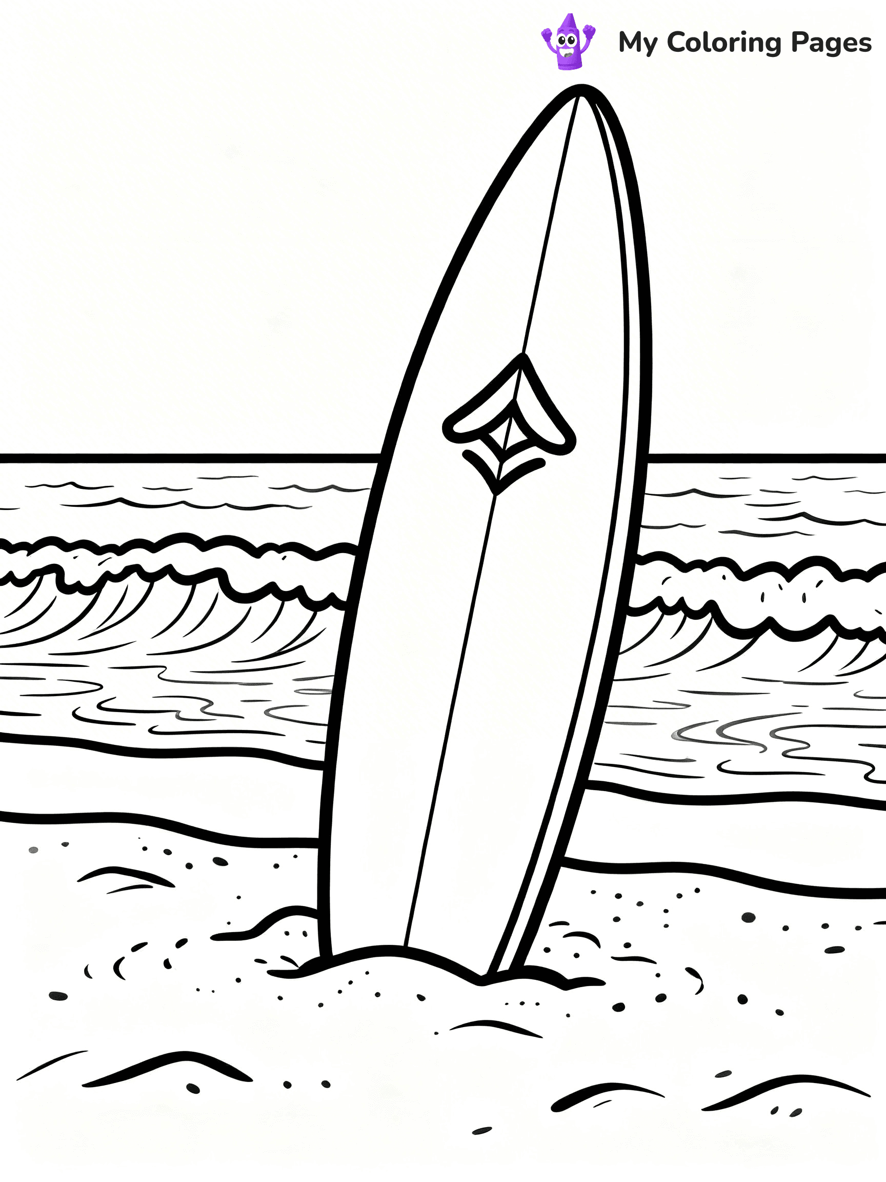 Simple Summer Coloring Pages - 16