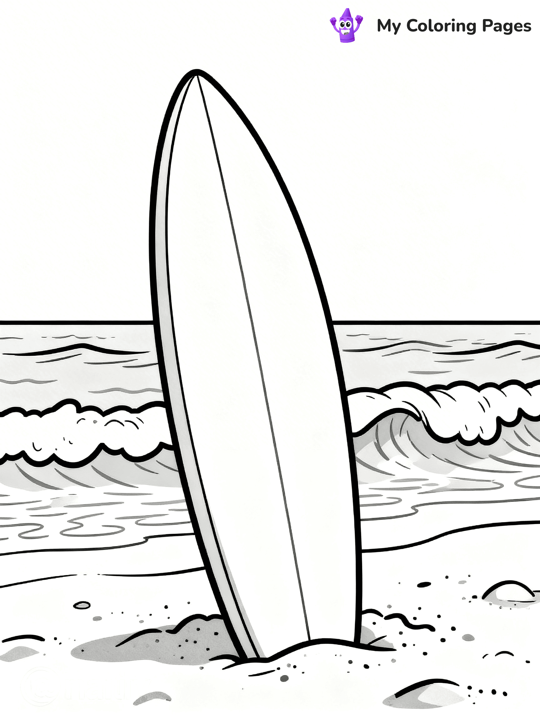 Simple Summer Coloring Pages - 15