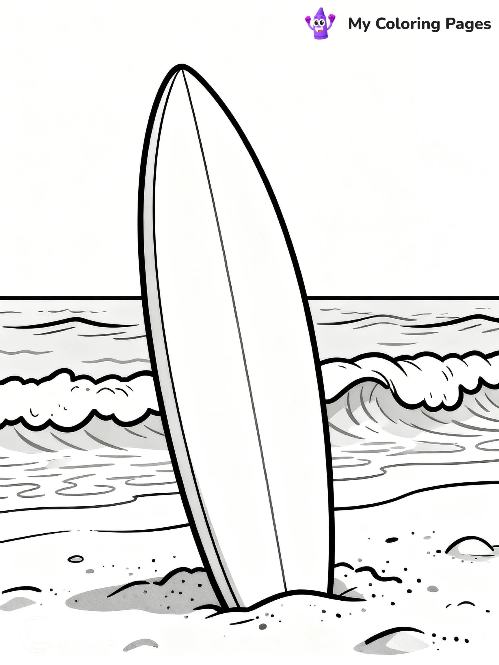 Simple Summer Coloring Pages - 15