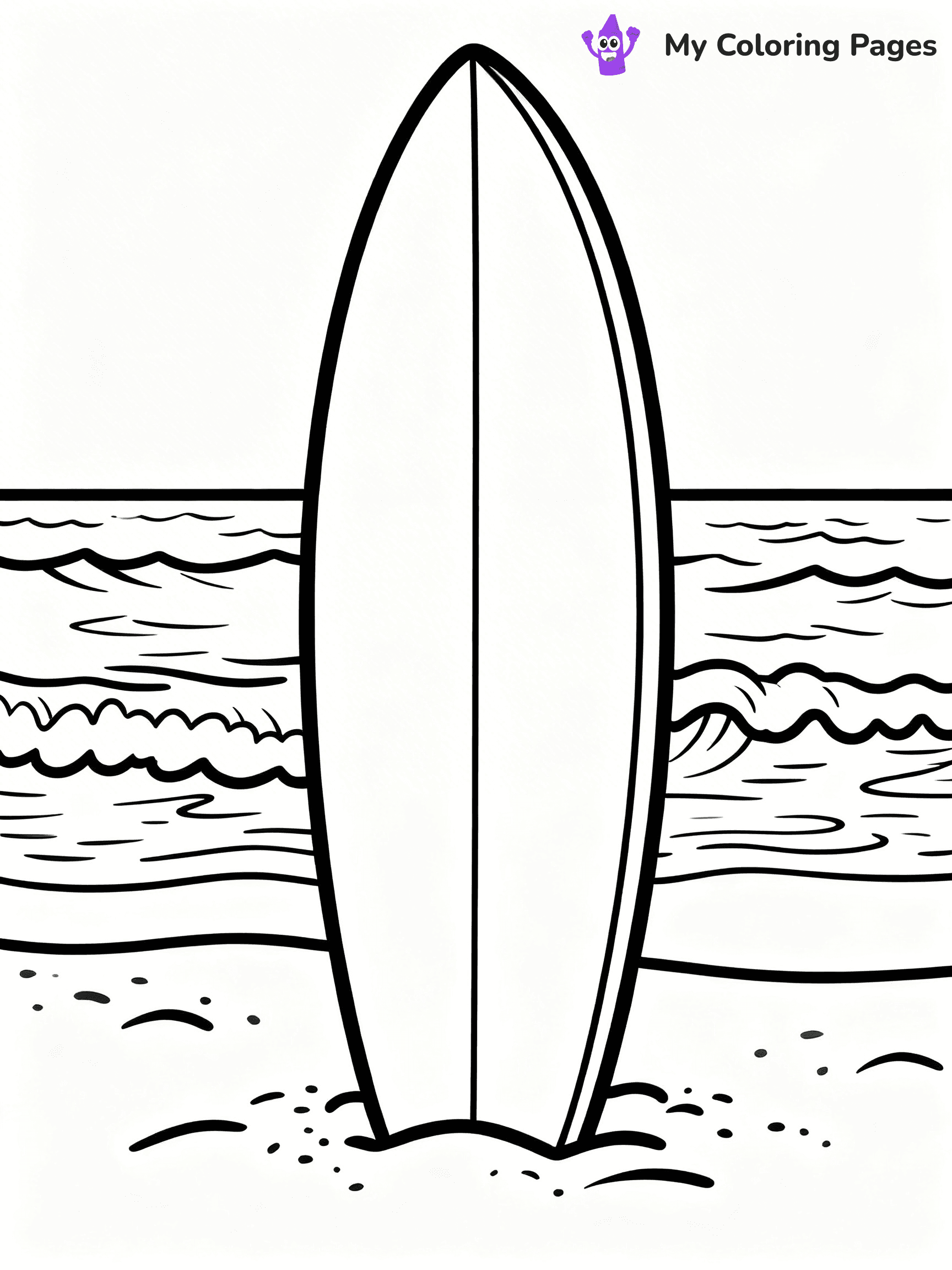 Simple Summer Coloring Pages - 14