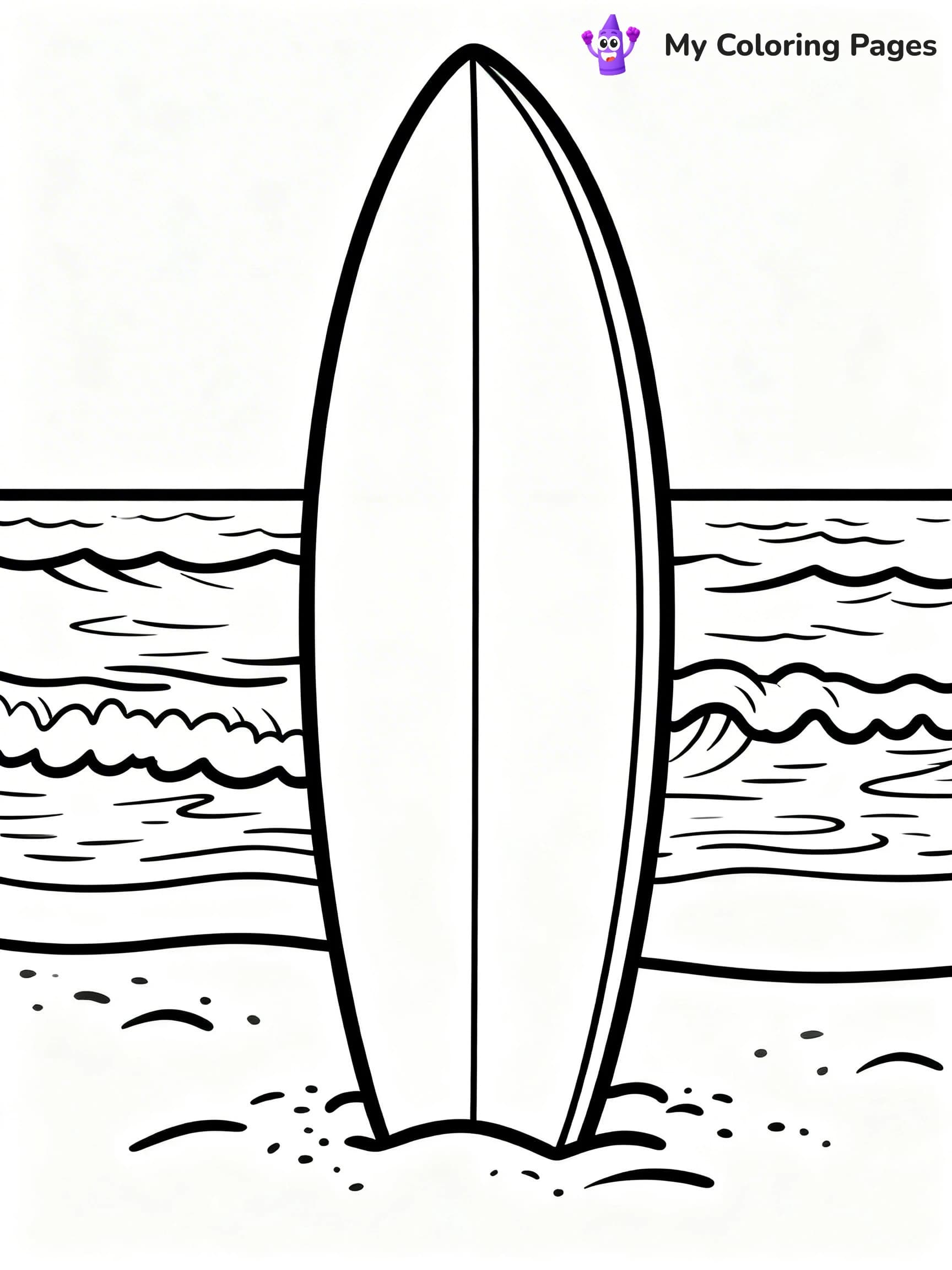 Simple Summer Coloring Pages - 14