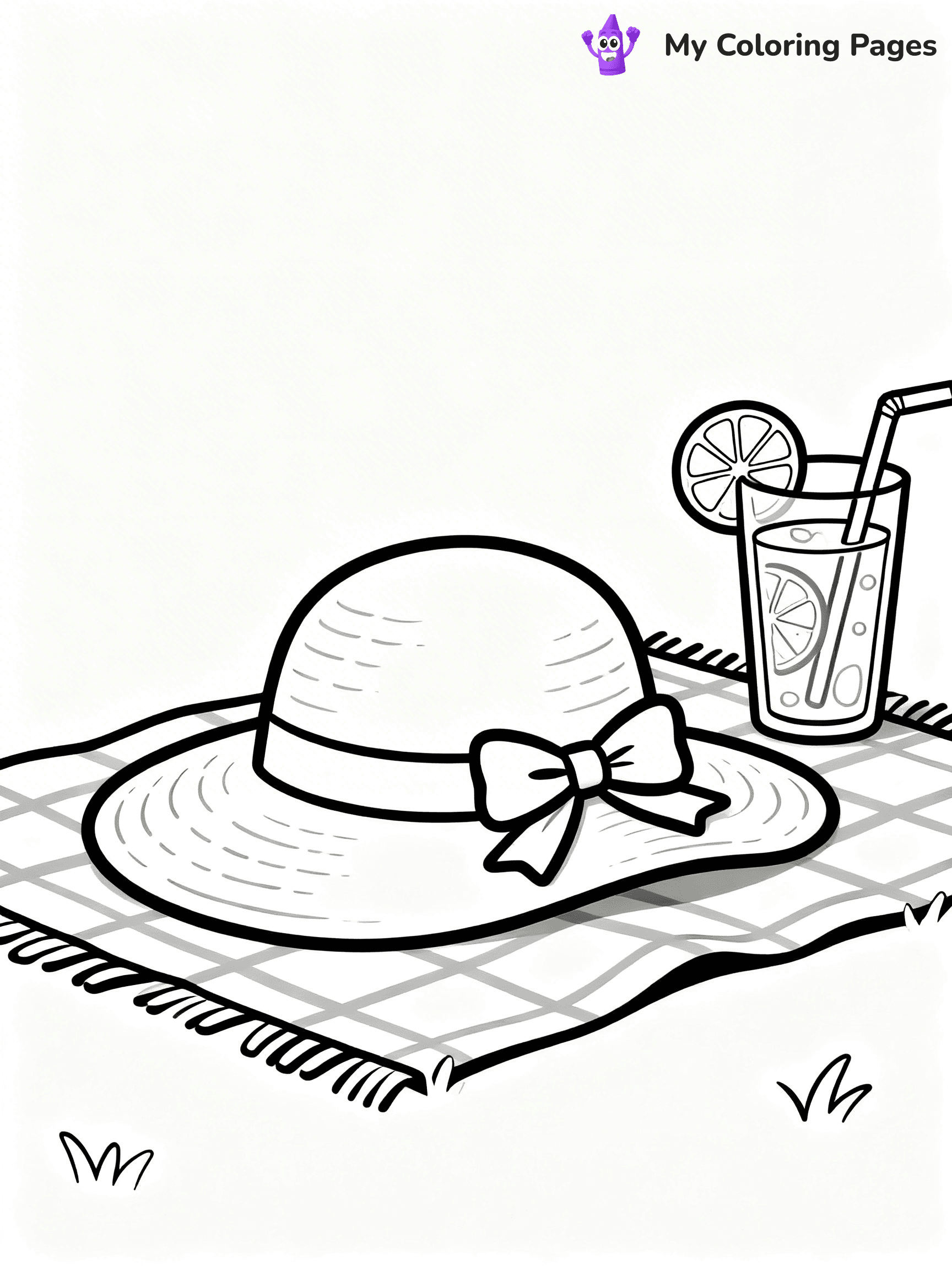 Simple Summer Coloring Pages - 9