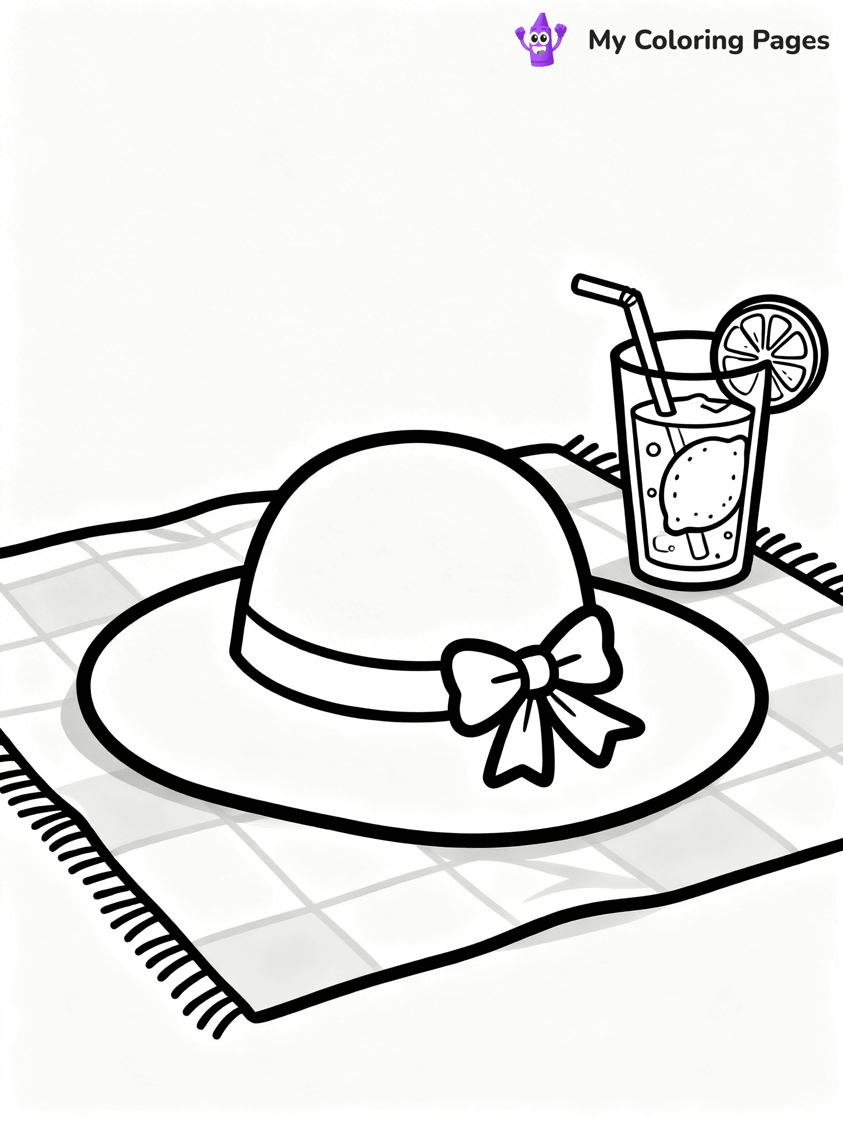 Simple Summer Coloring Pages - 7