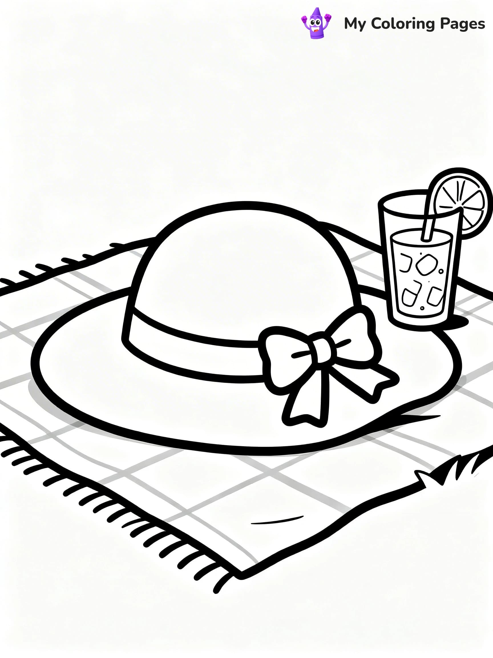 Simple Summer Coloring Pages - 5