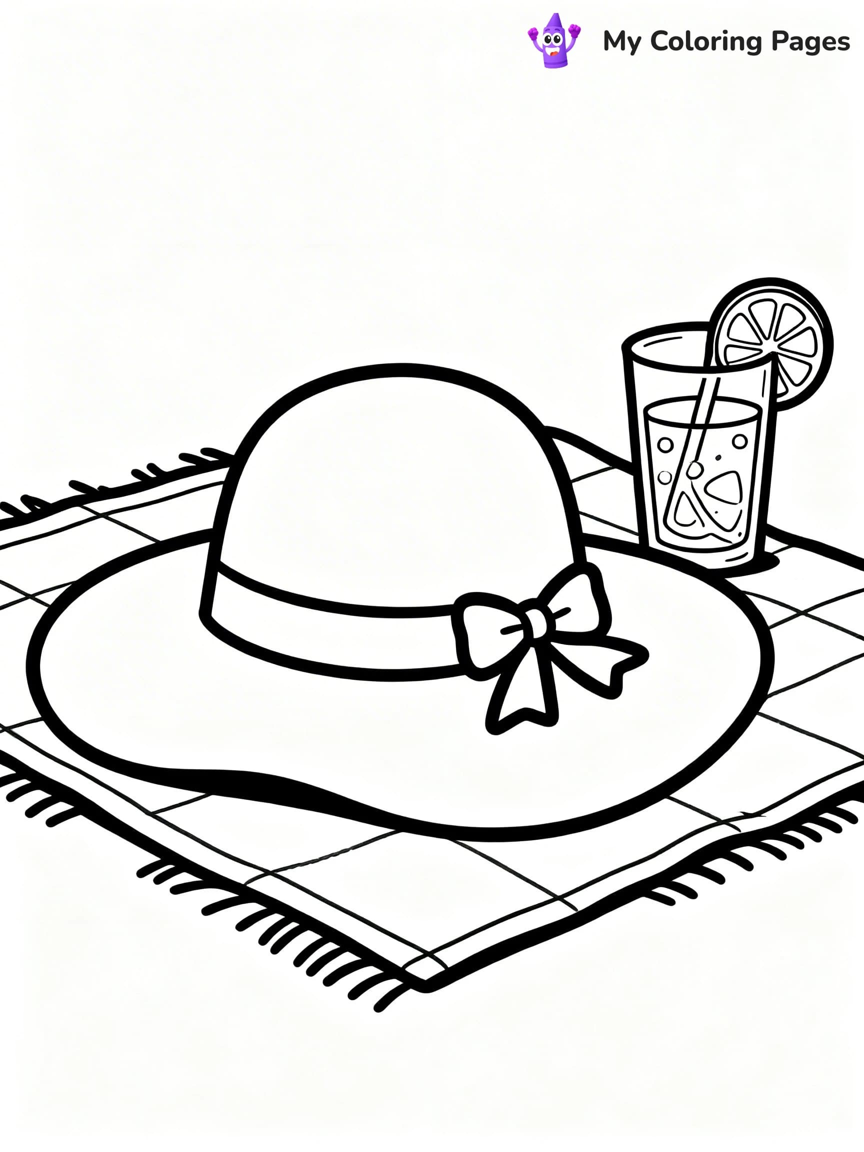 Simple Summer Coloring Pages - 4