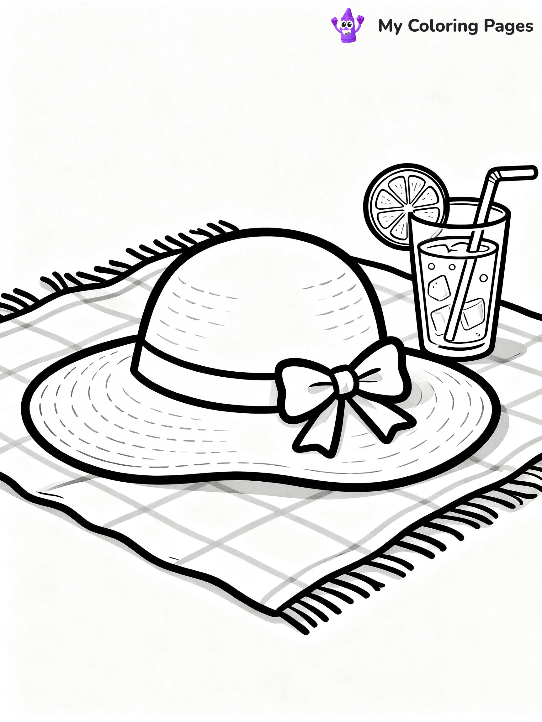 Simple Summer Coloring Pages - 3