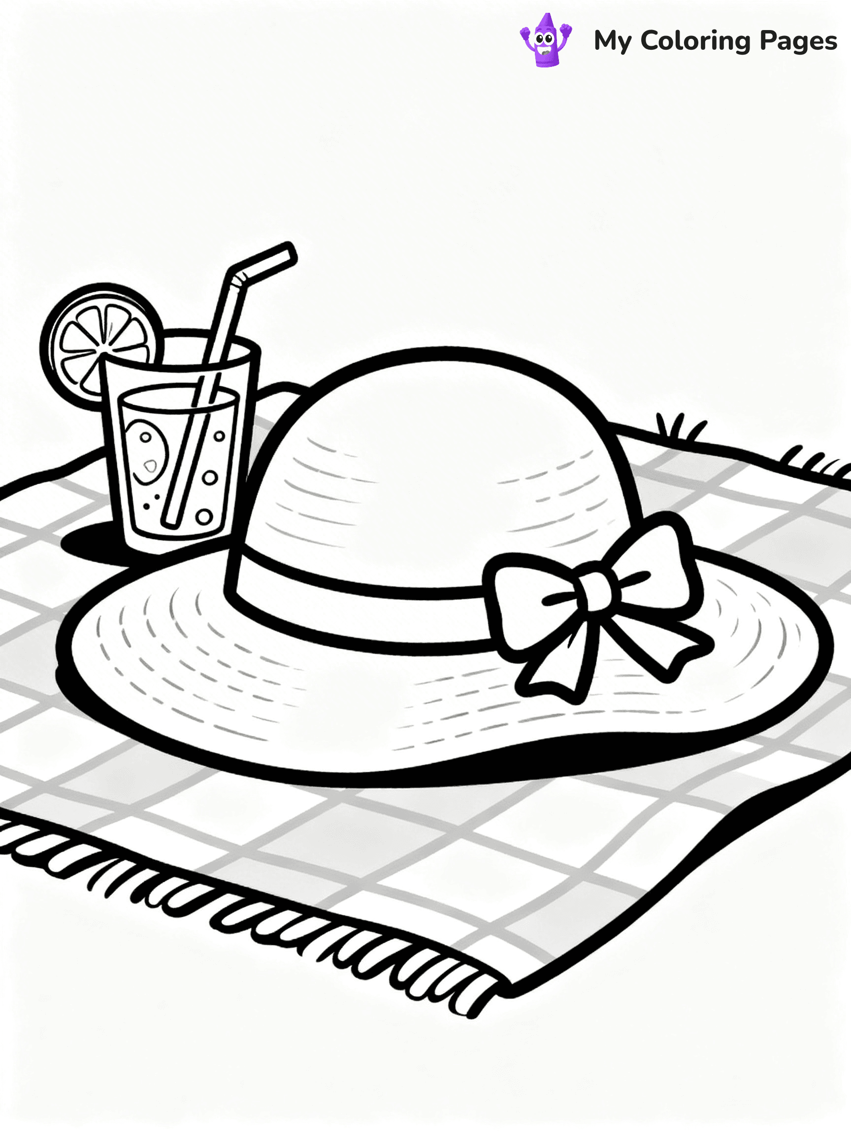 Simple Summer Coloring Pages - 2