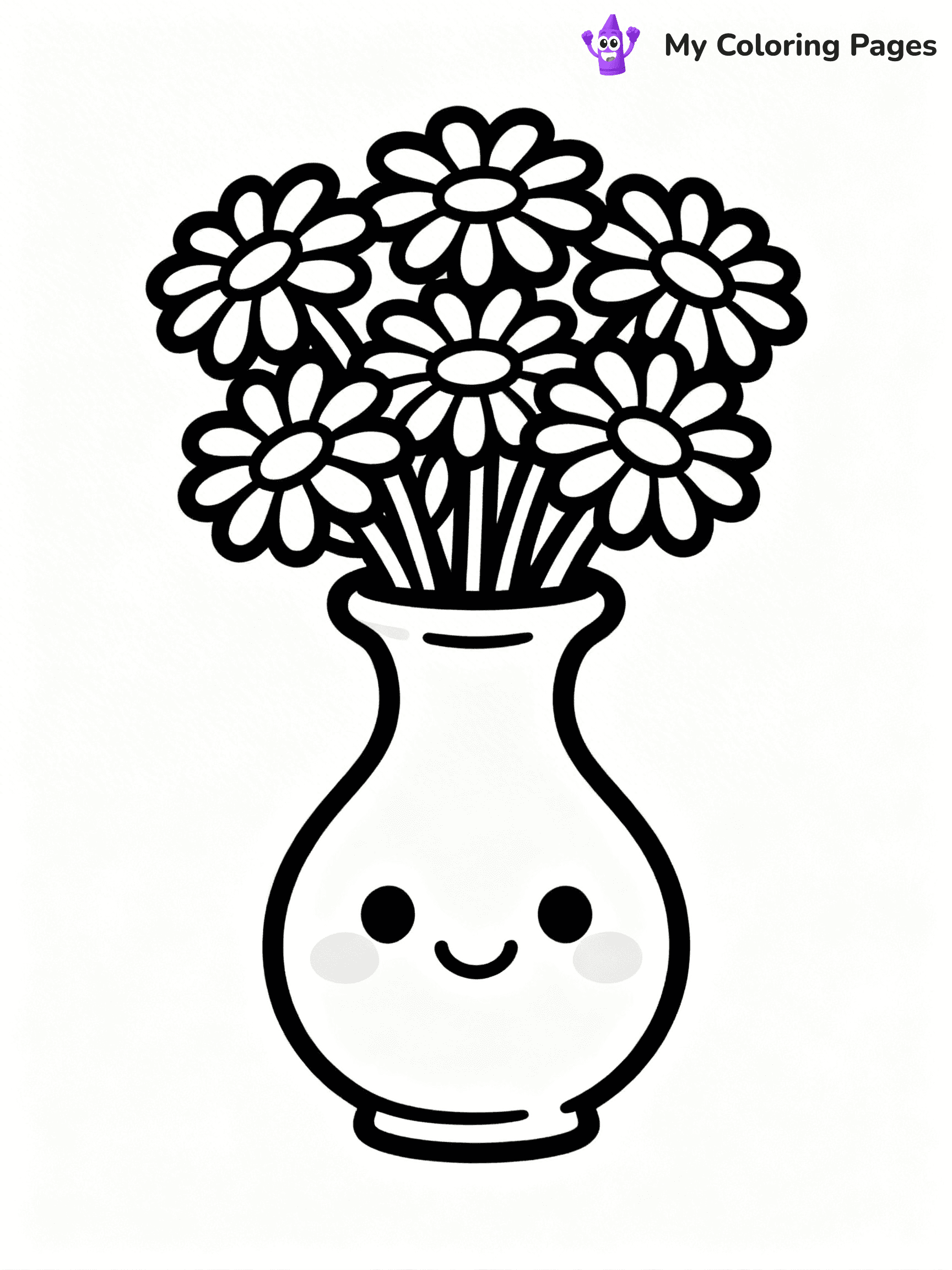 Flower Vase Coloring Pages - 81