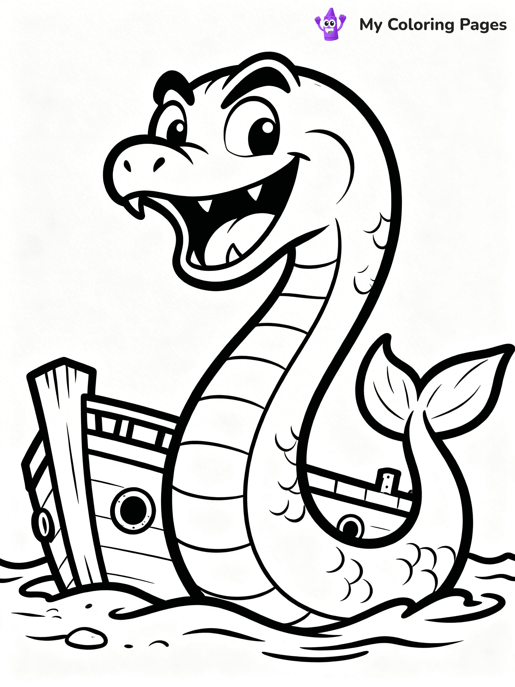 Sea Monster Coloring Pages - 51