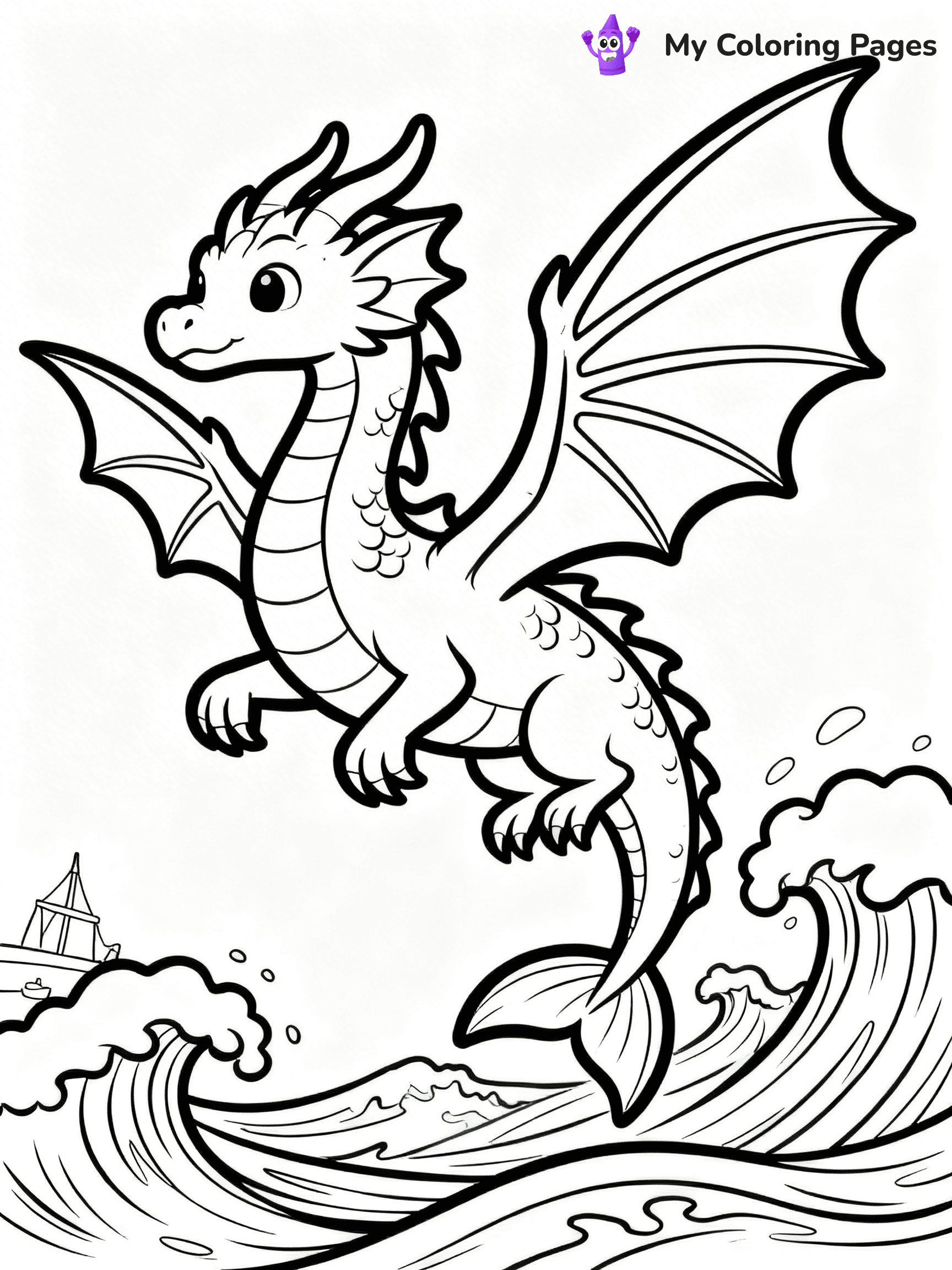 Sea Monster Coloring Pages - 31