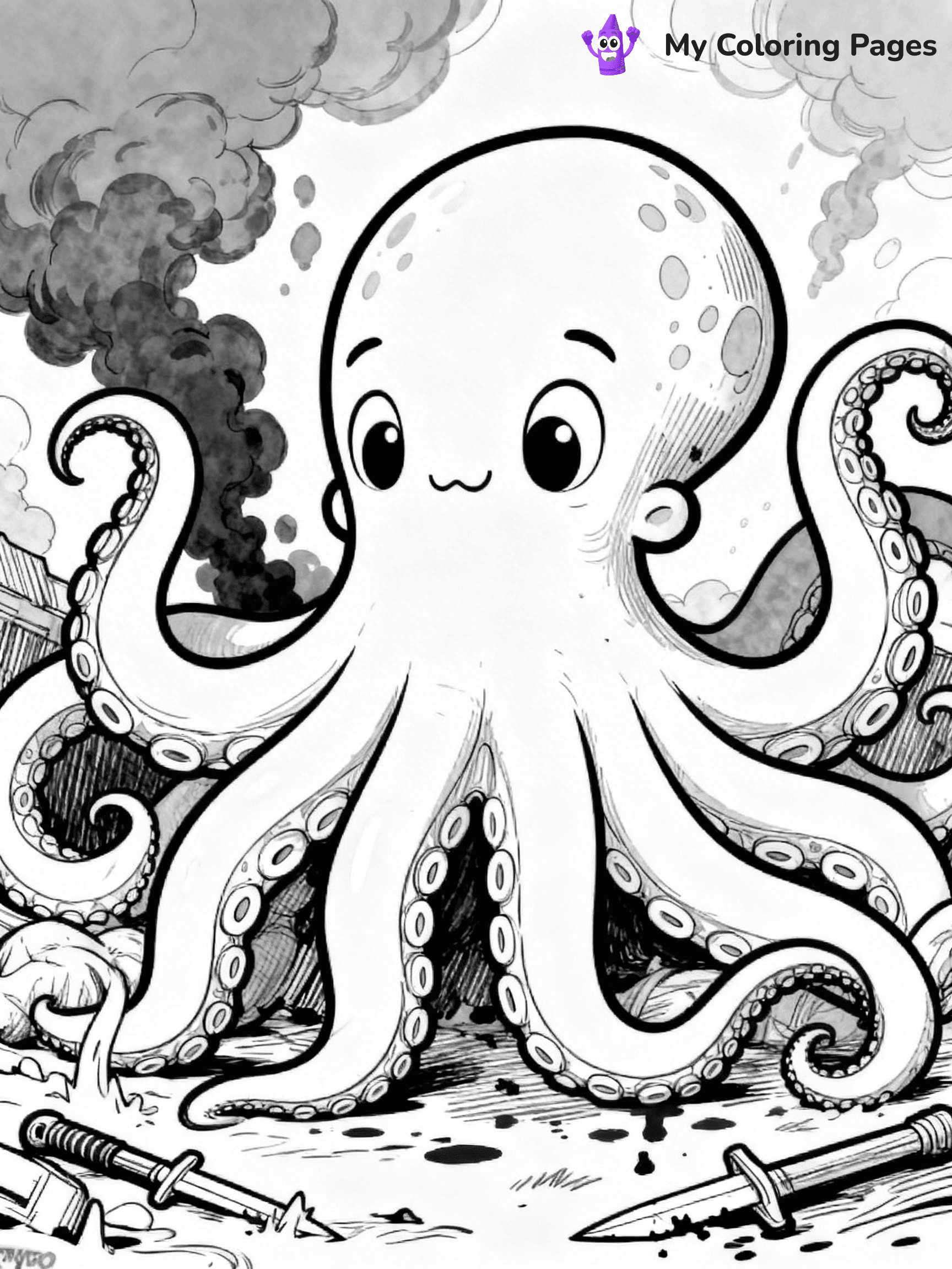 Sea Monster Coloring Pages - 9