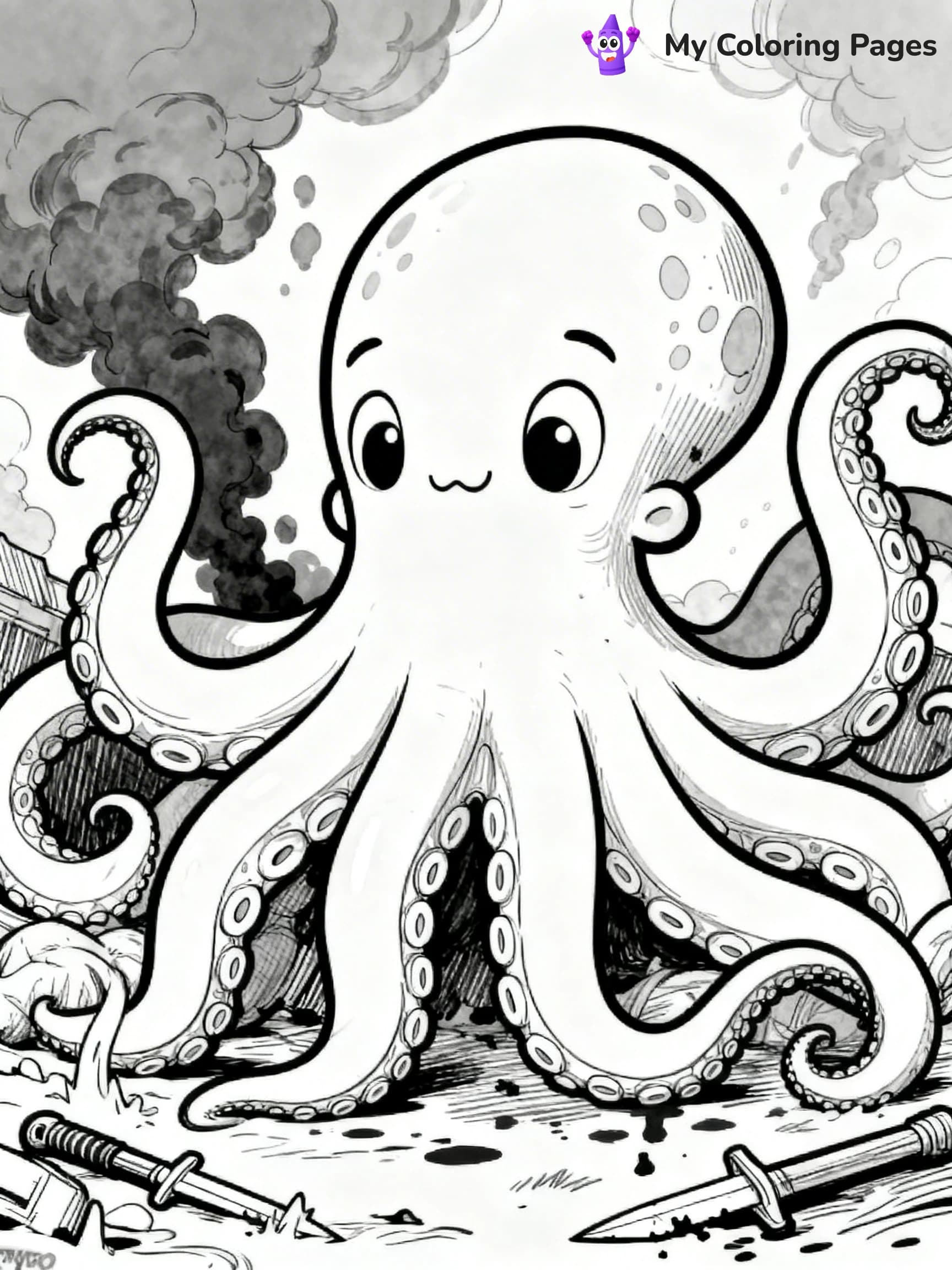 Sea Monster Coloring Pages - 9