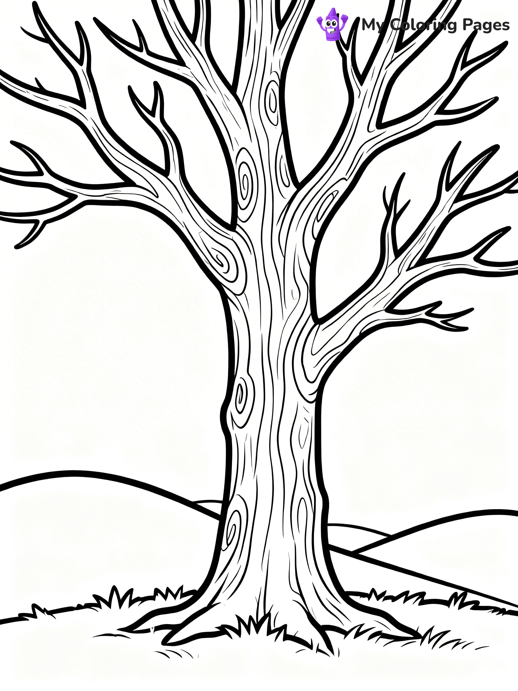 Bare Tree Coloring Pages - 18