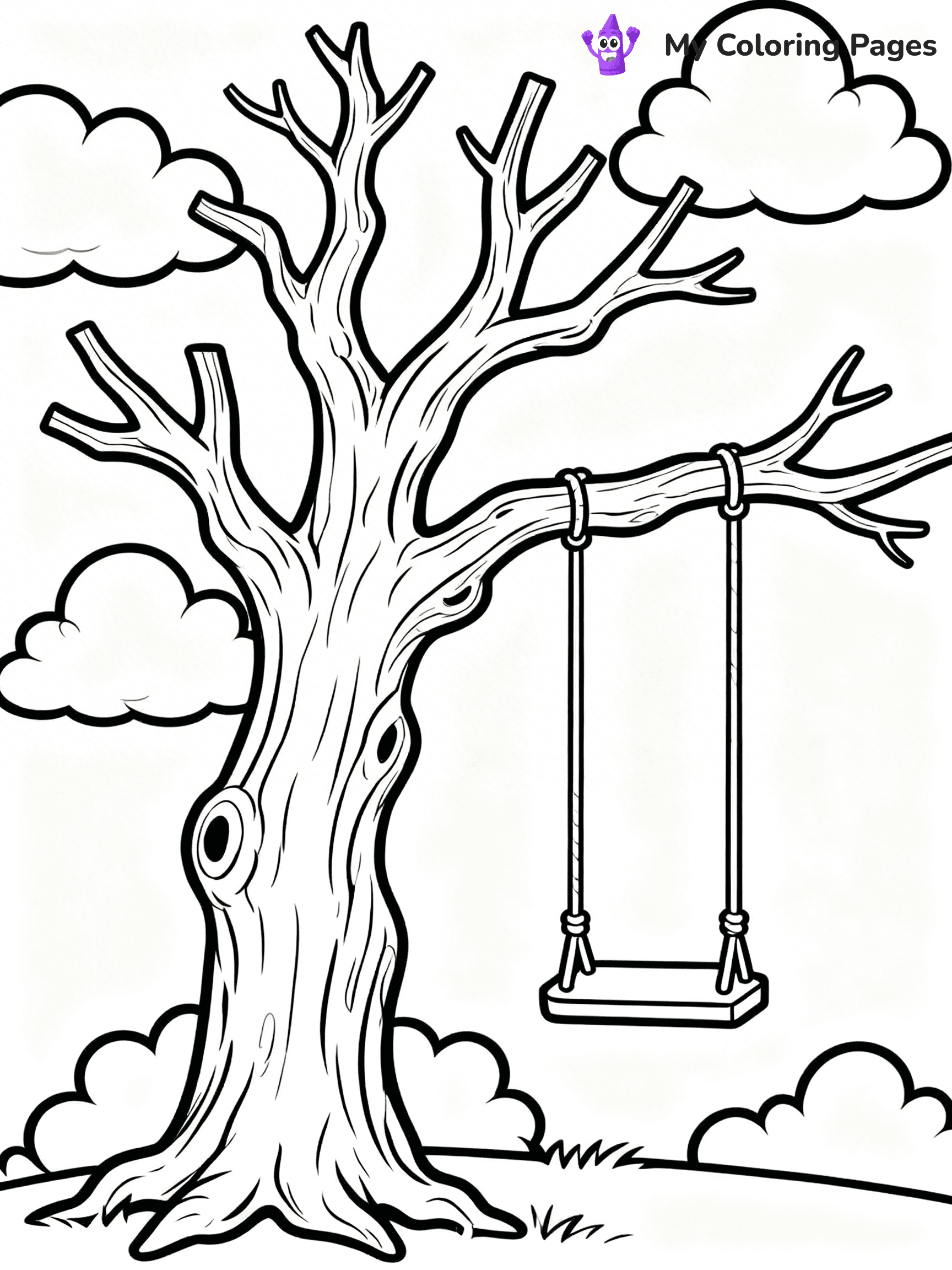 Bare Tree Coloring Pages - 11