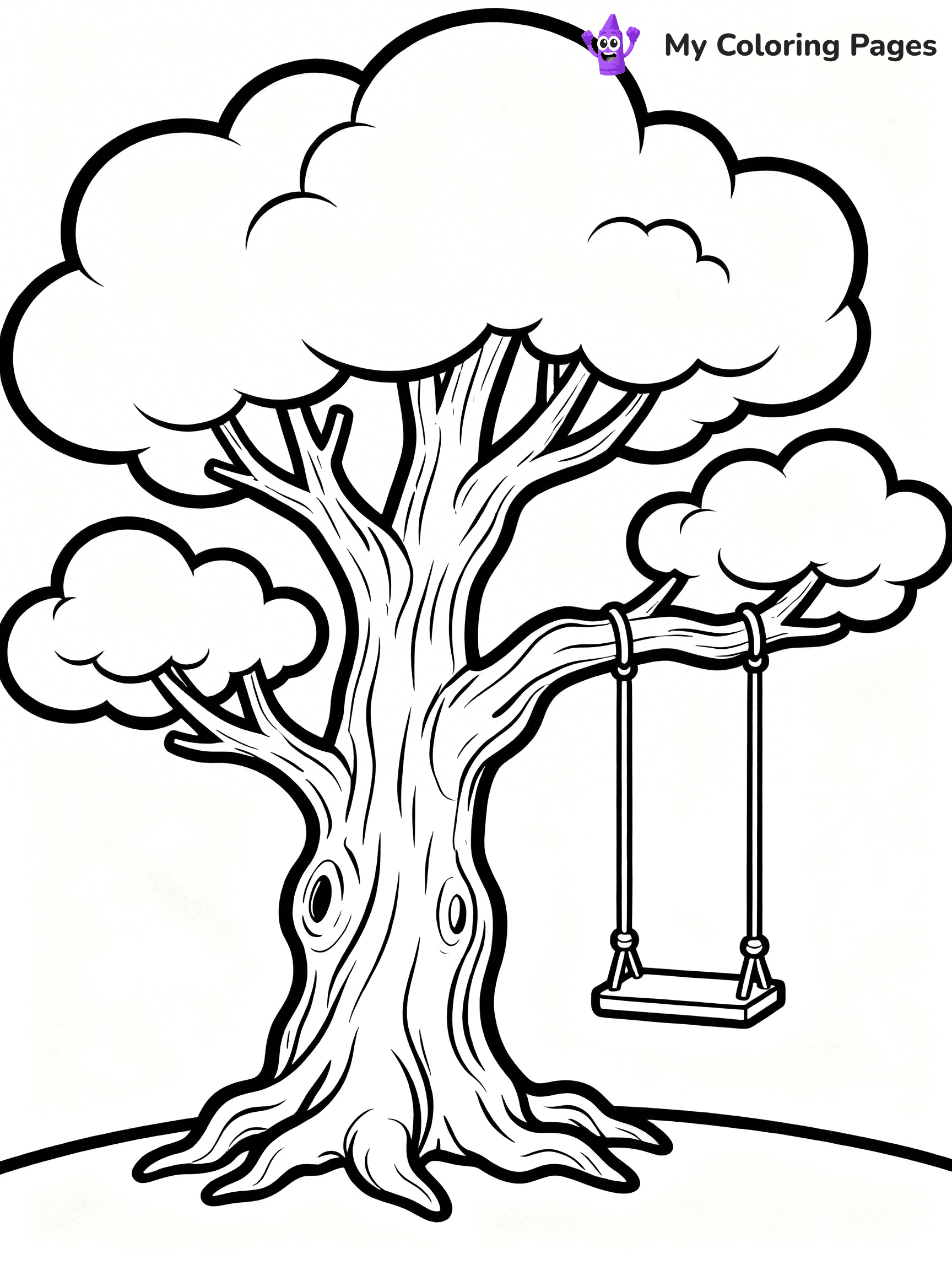 Bare Tree Coloring Pages - 9