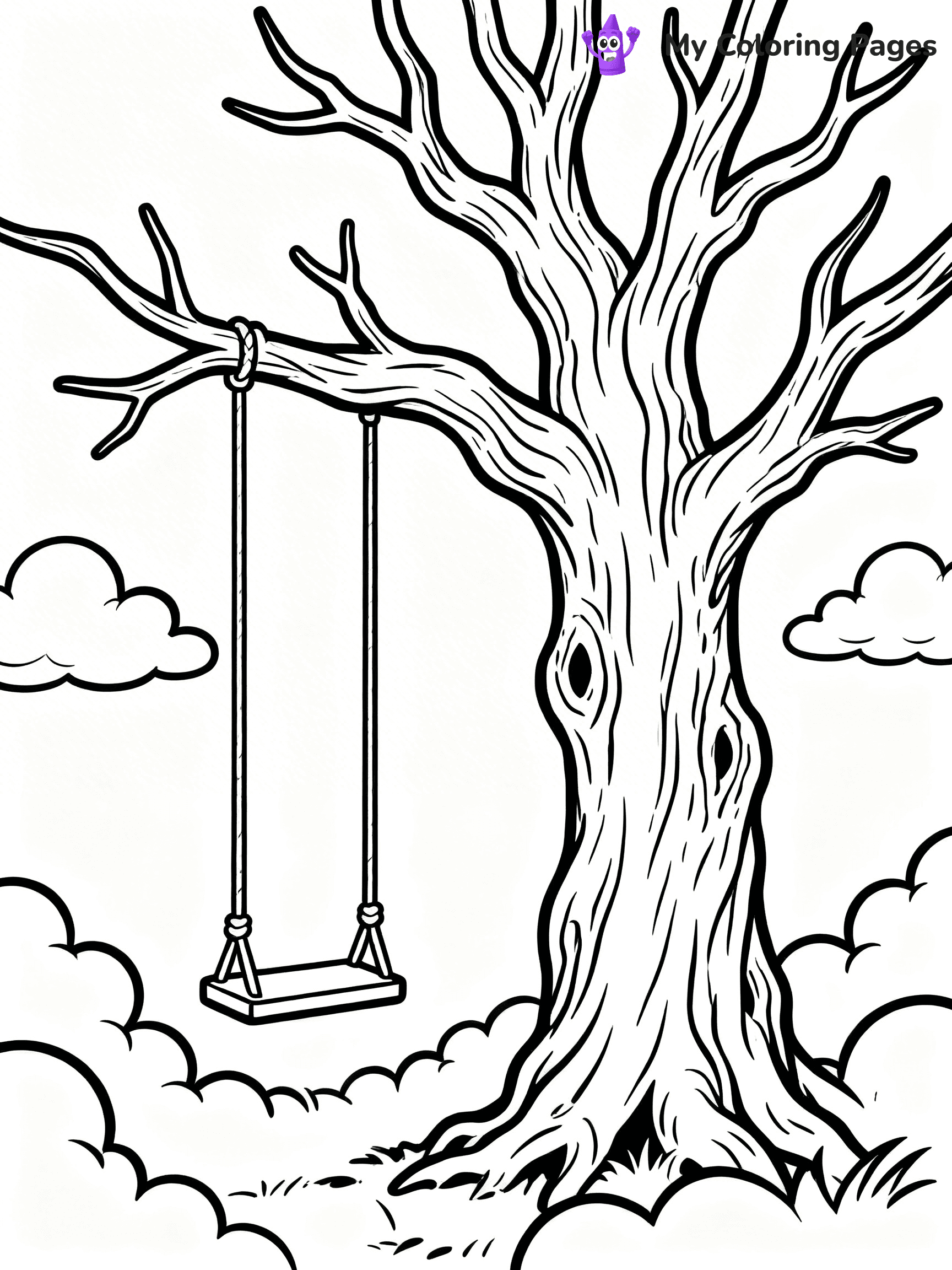 Bare Tree Coloring Pages - 8