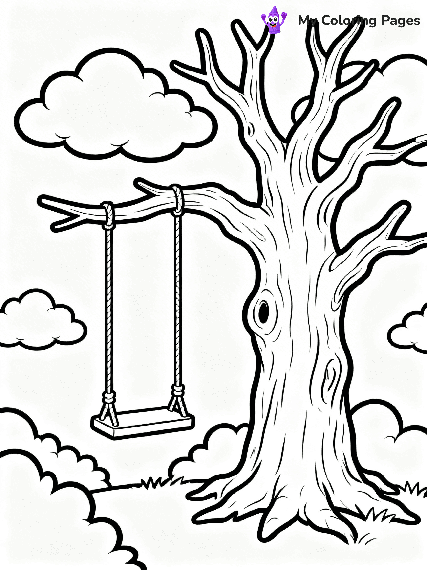 Bare Tree Coloring Pages - 7