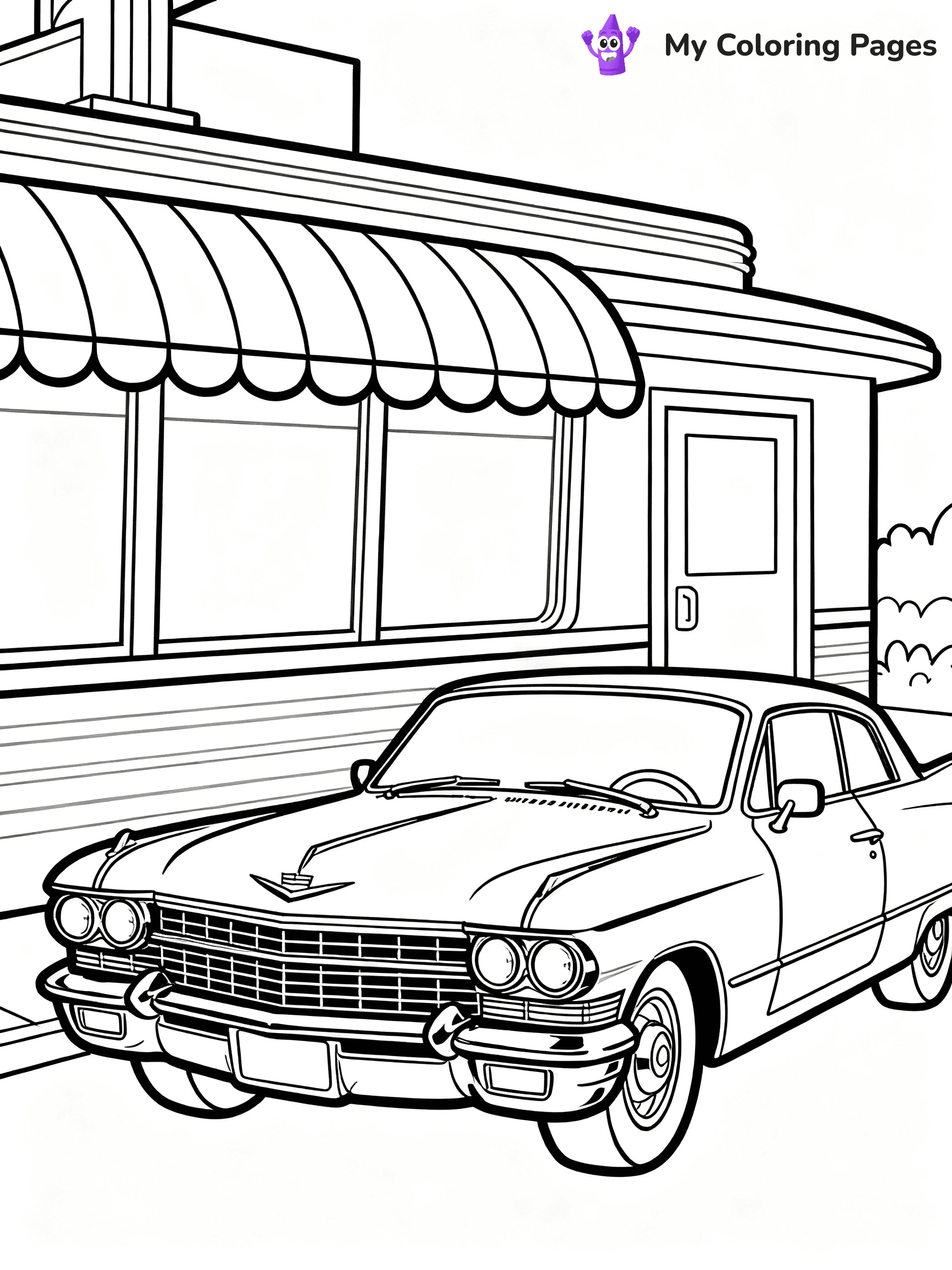 Classic Car Coloring Pages - 153