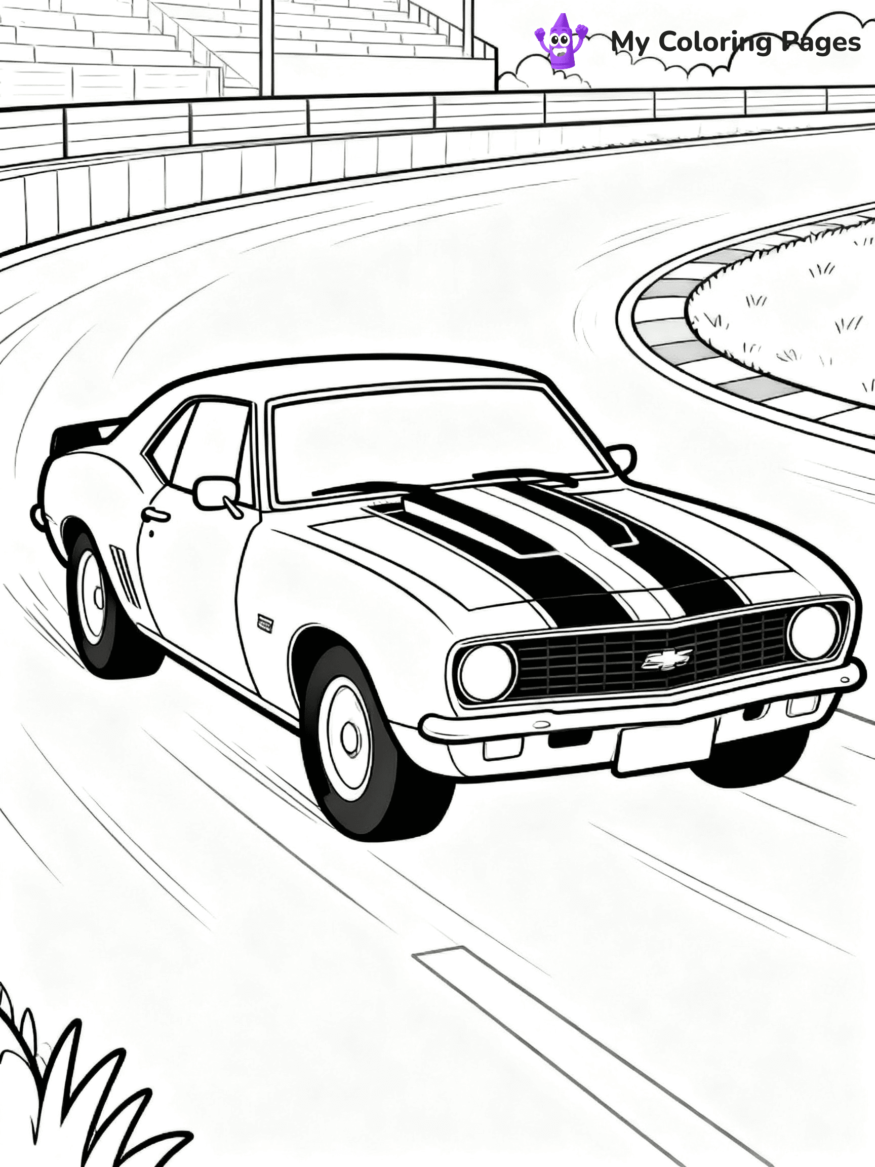 Classic Car Coloring Pages - 123