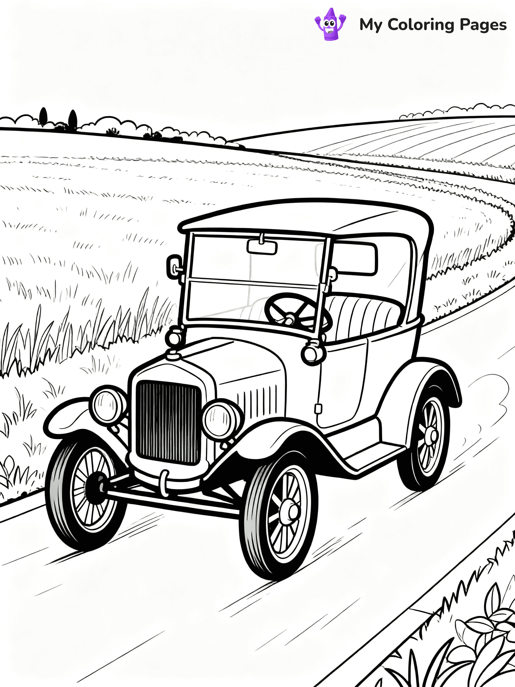 Classic Car Coloring Pages - 98