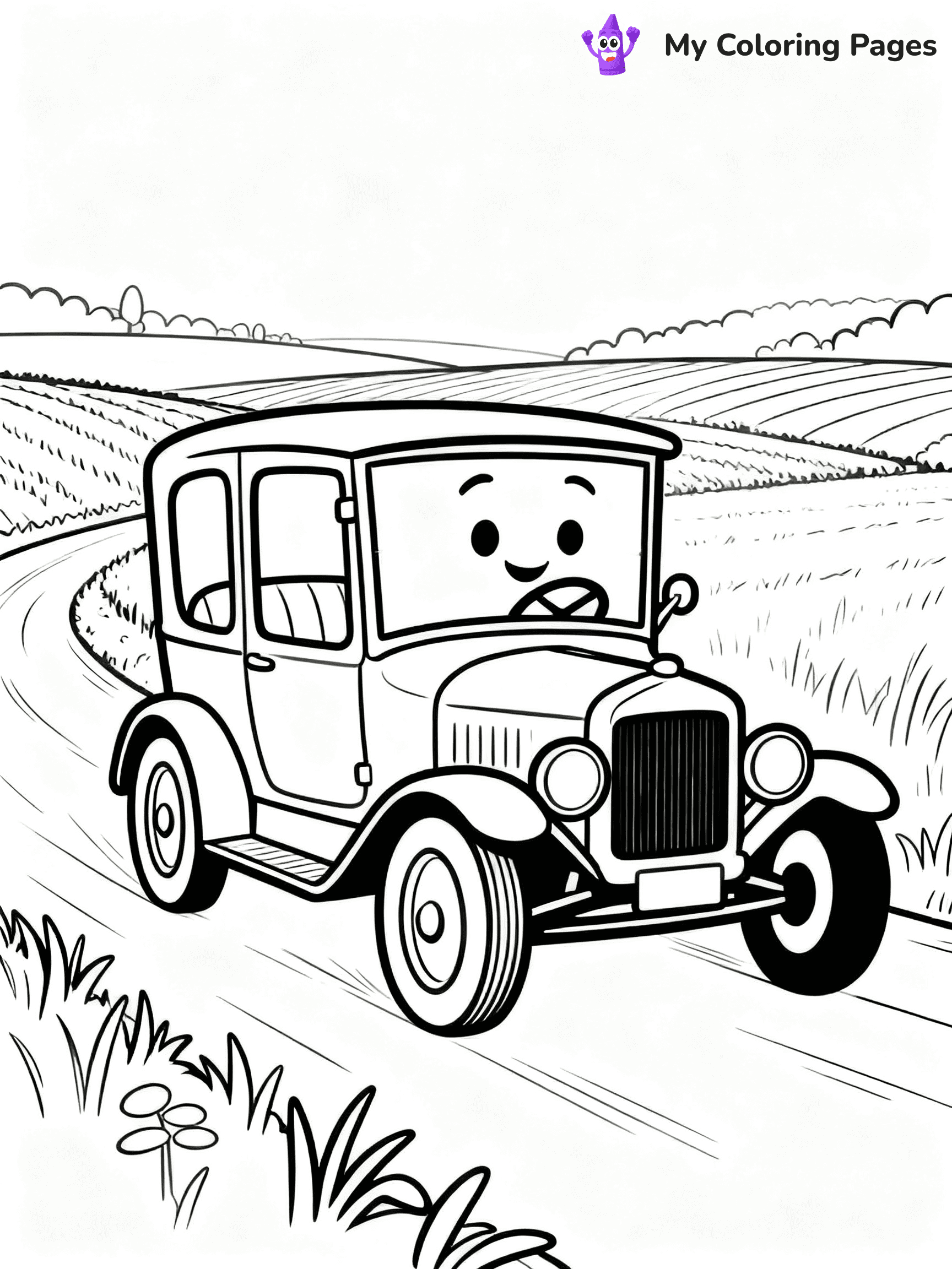 Classic Car Coloring Pages - 97