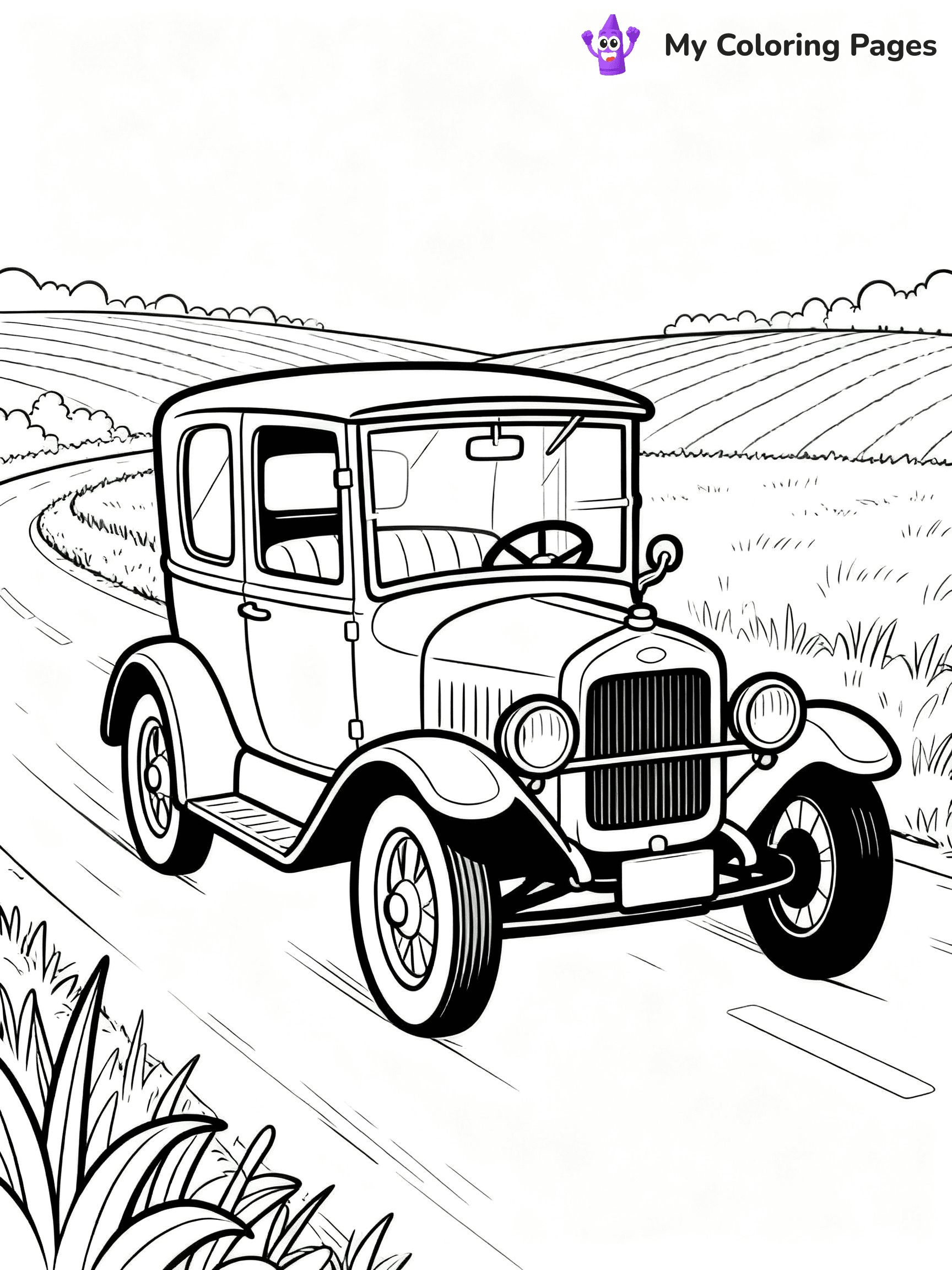 Classic Car Coloring Pages - 96