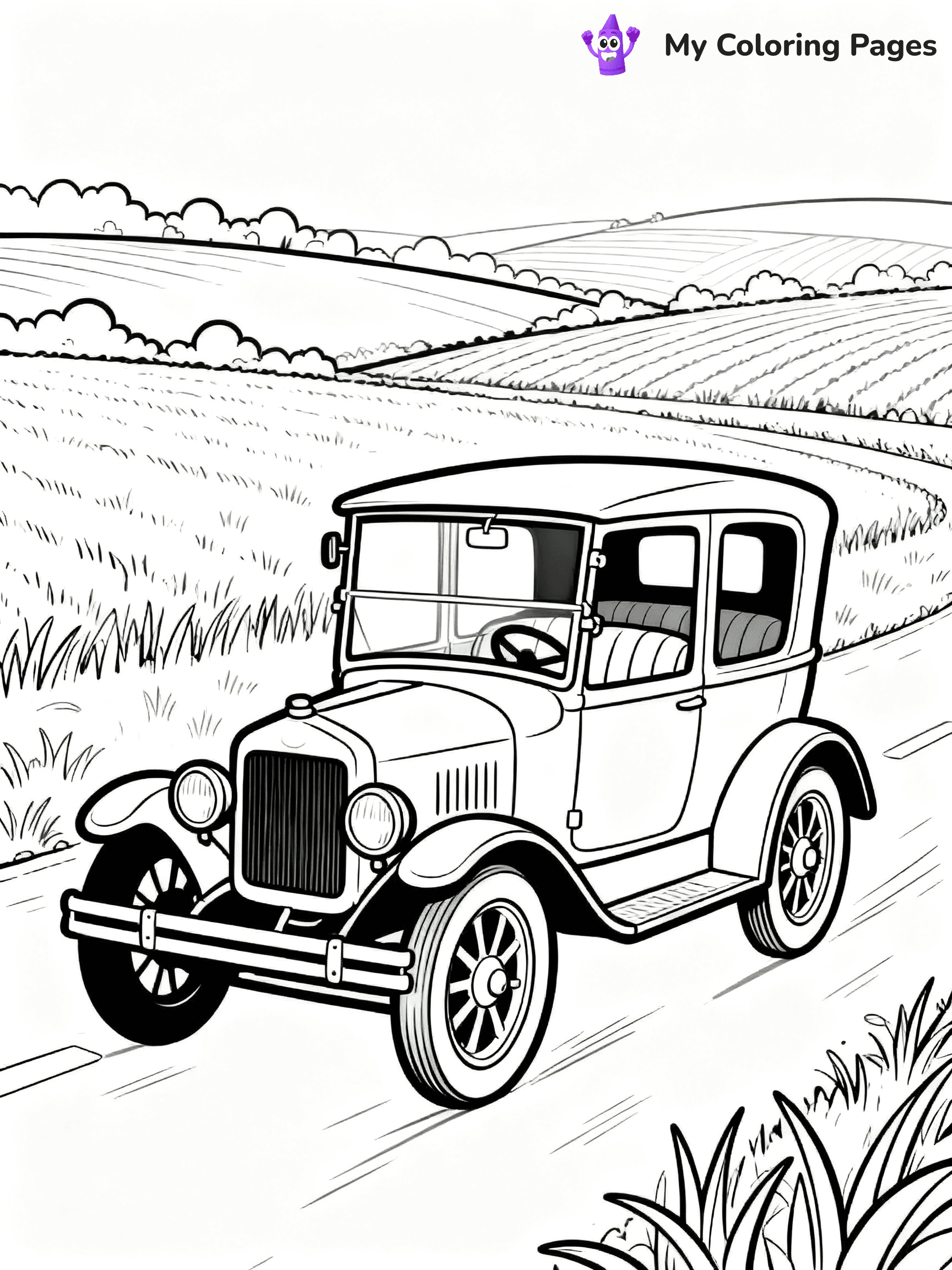 Classic Car Coloring Pages - 95