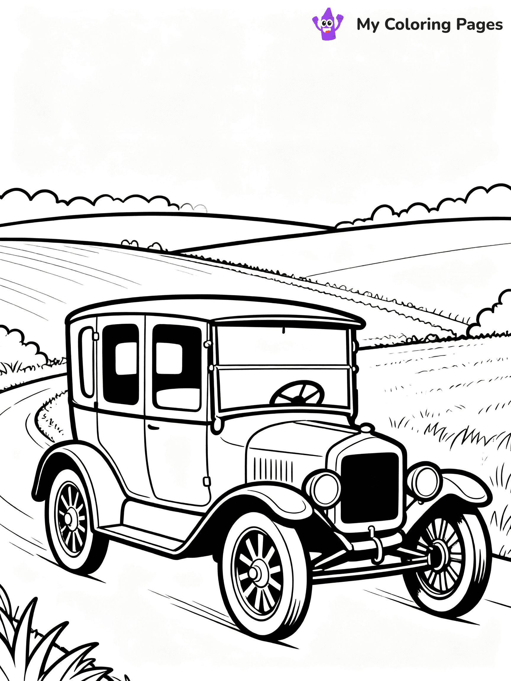 Classic Car Coloring Pages - 93