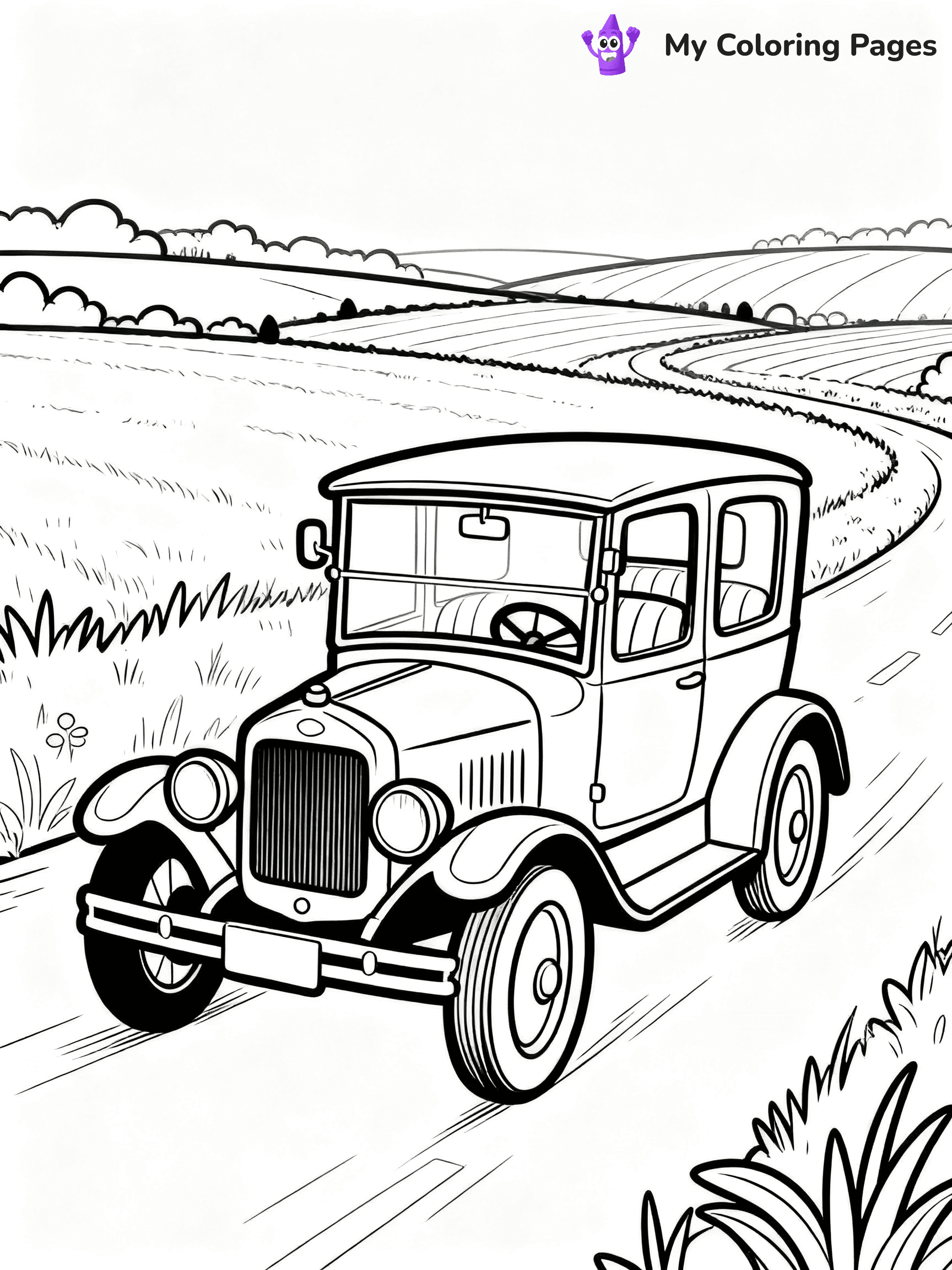 Classic Car Coloring Pages - 92