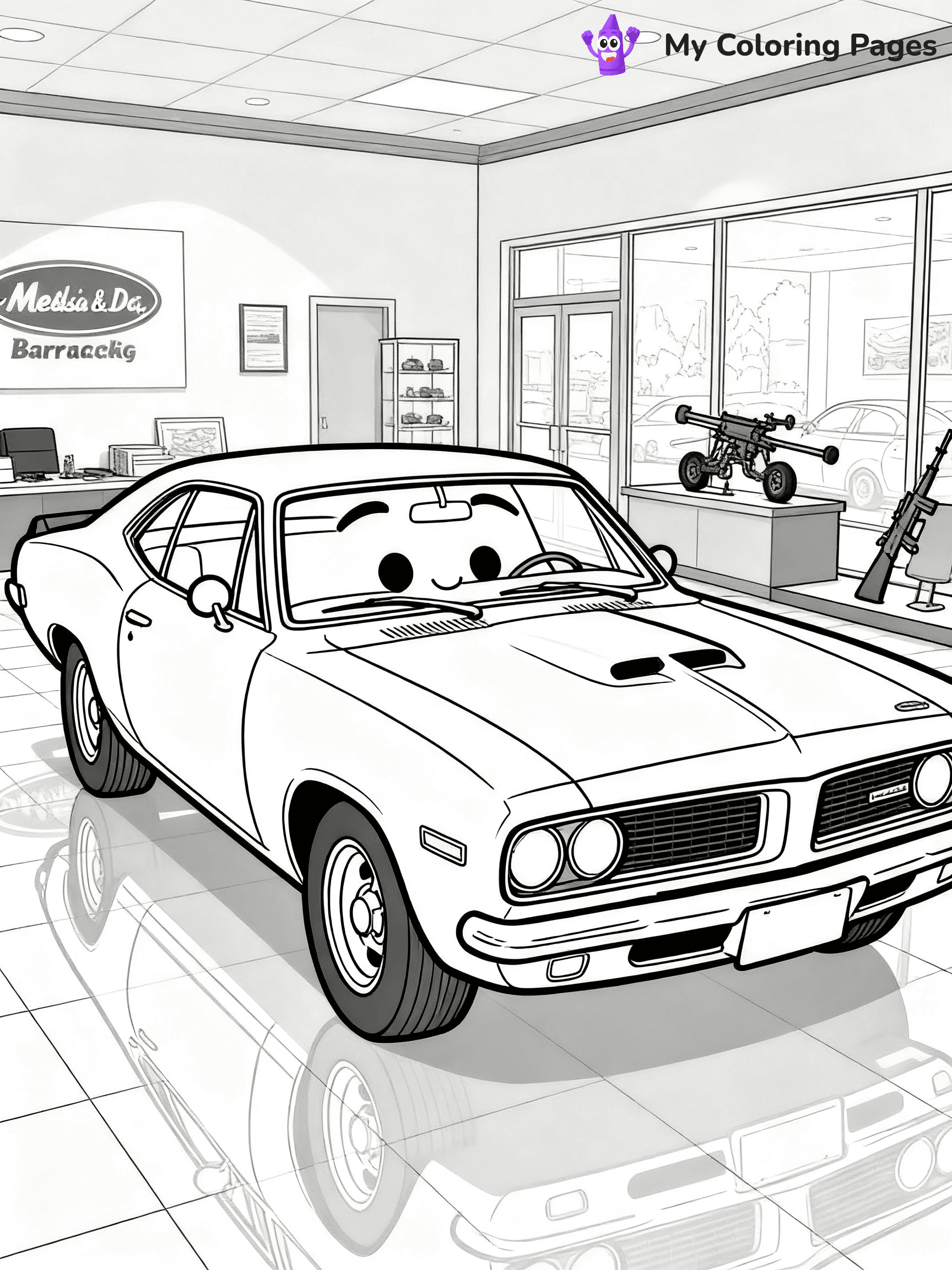 Classic Car Coloring Pages - 83