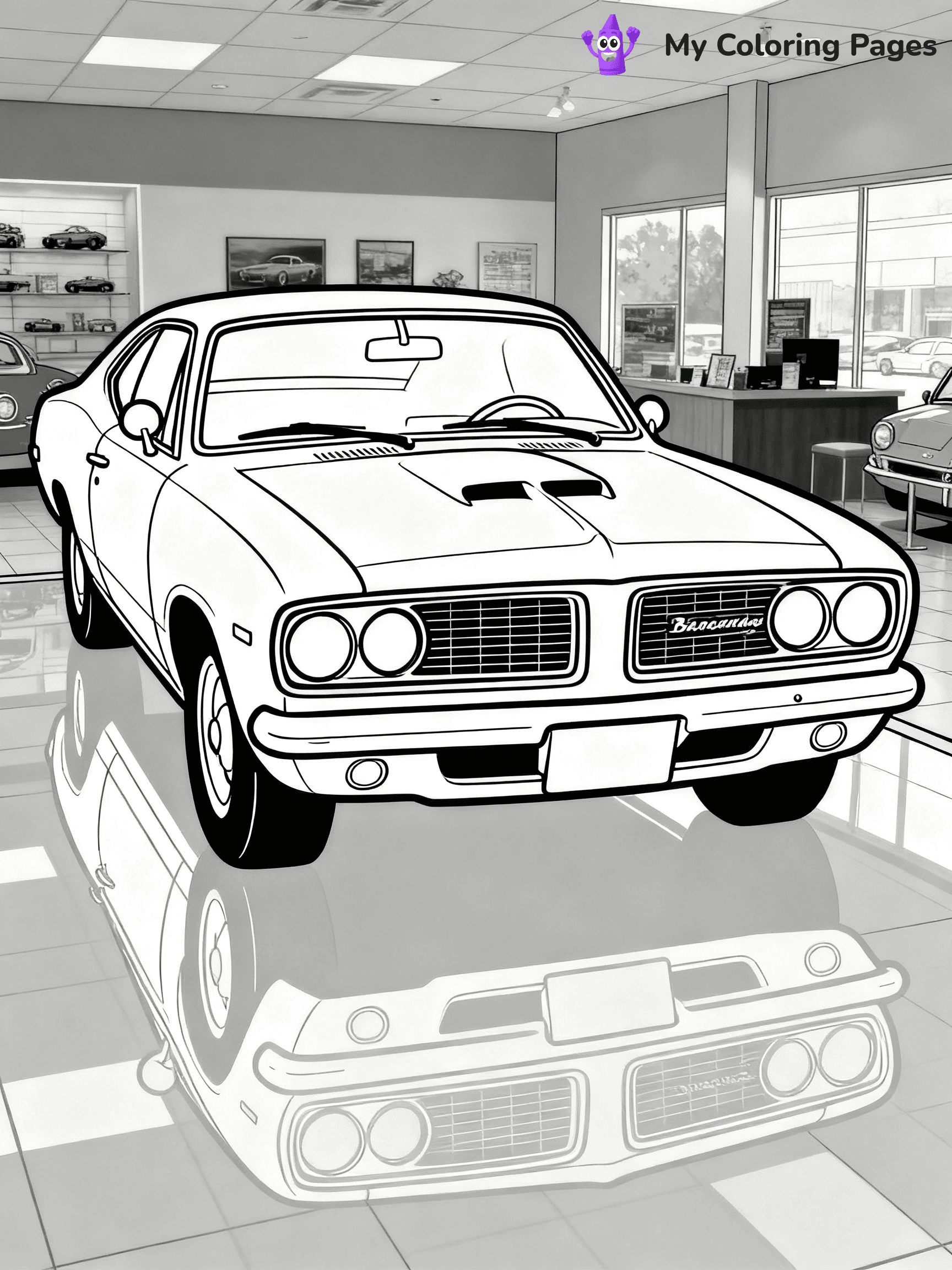 Classic Car Coloring Pages - 79