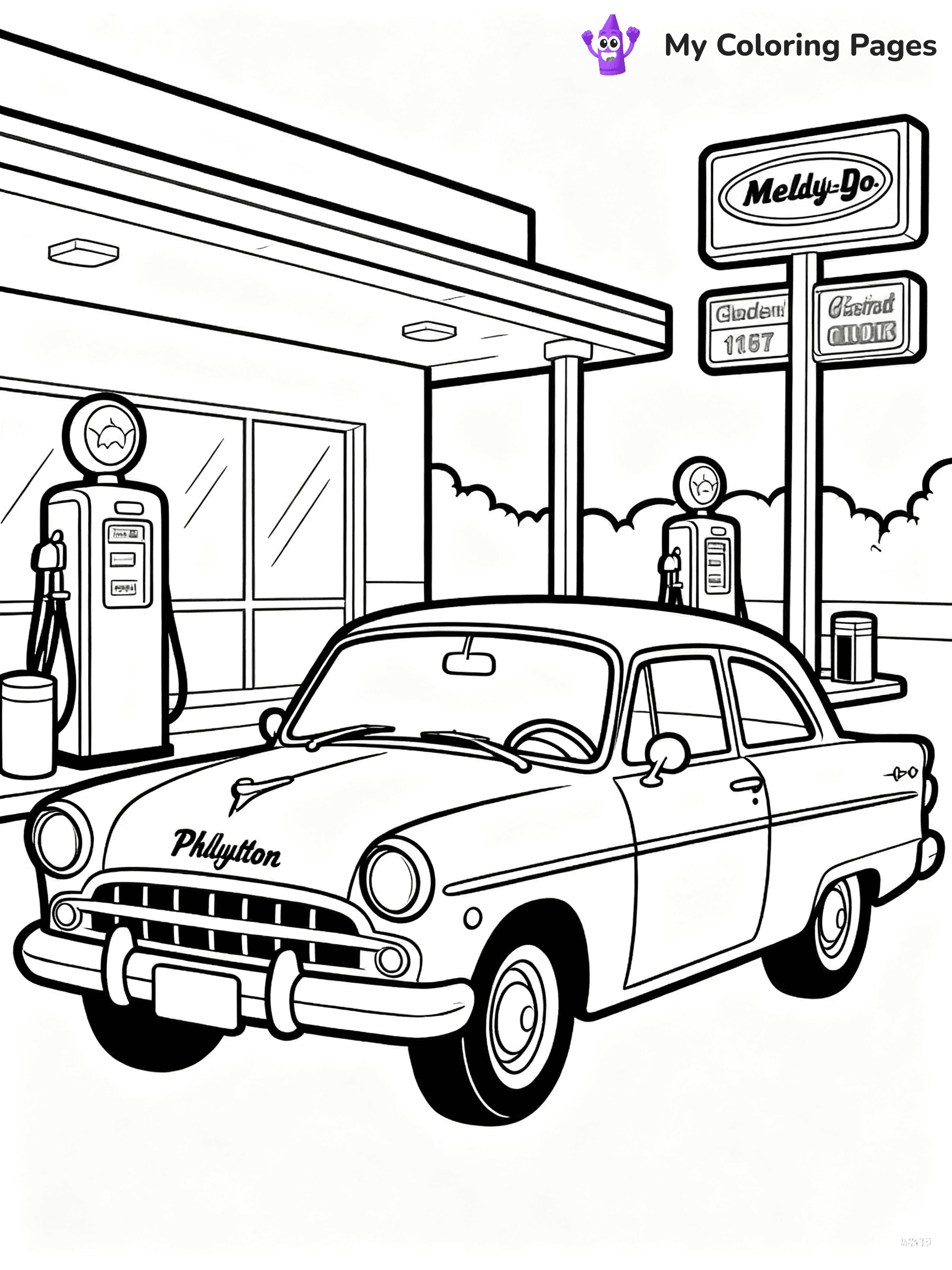 Classic Car Coloring Pages - 77