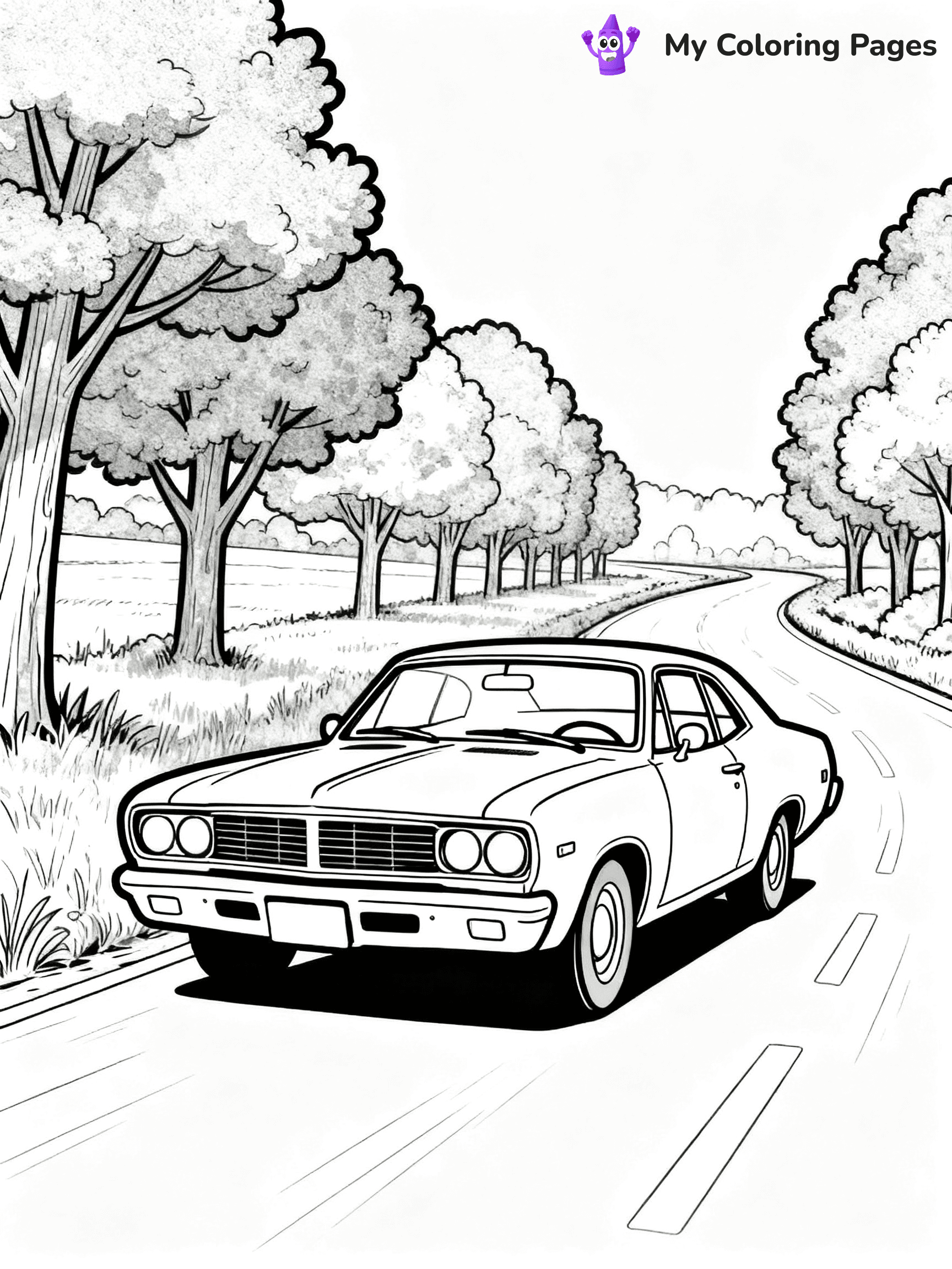 Classic Car Coloring Pages - 69