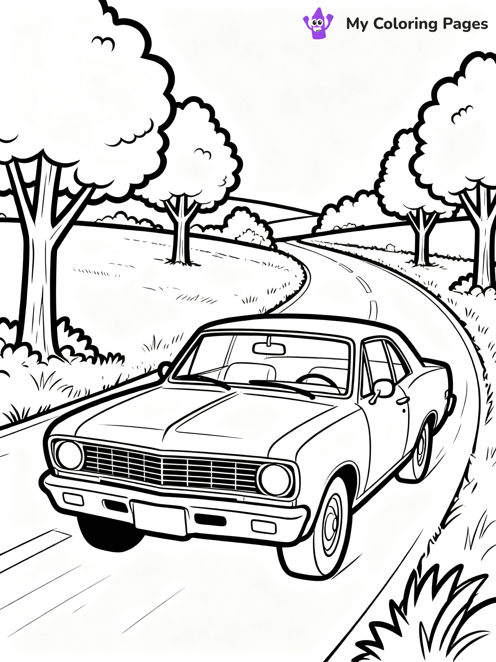 Classic Car Coloring Pages - 68