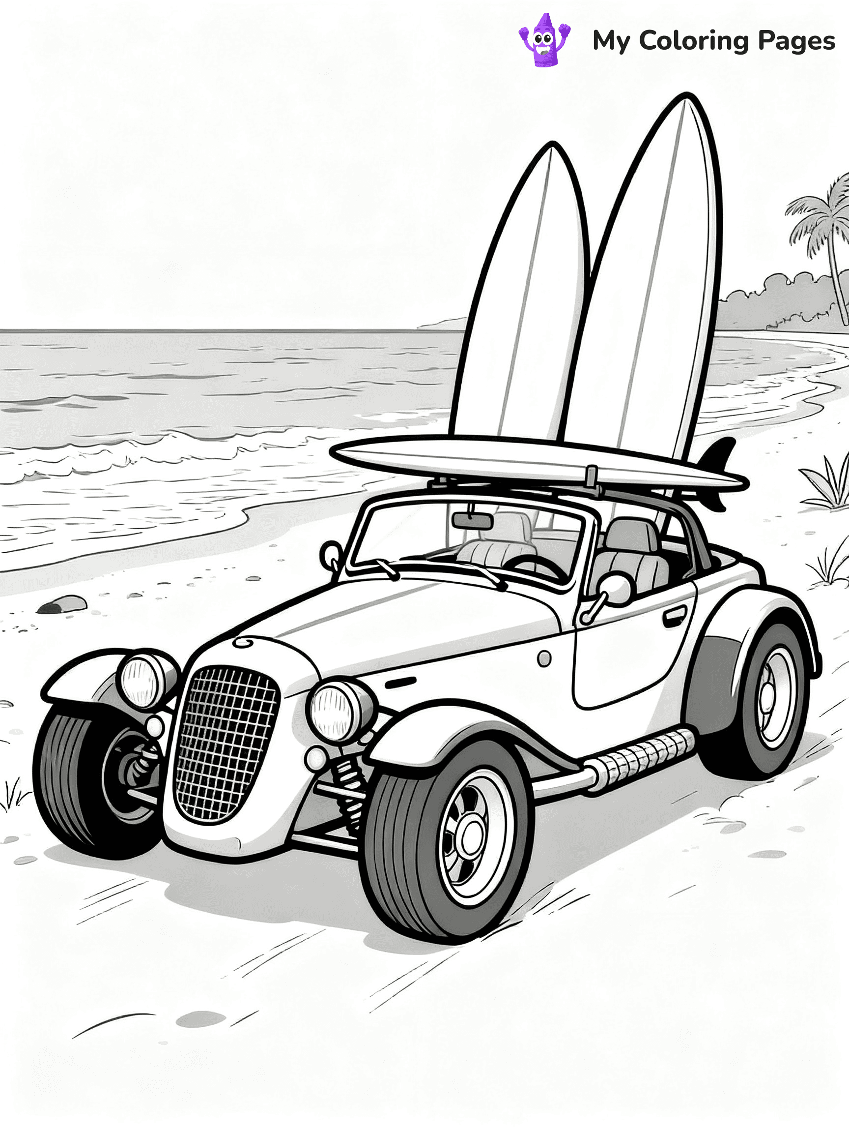 Classic Car Coloring Pages - 54