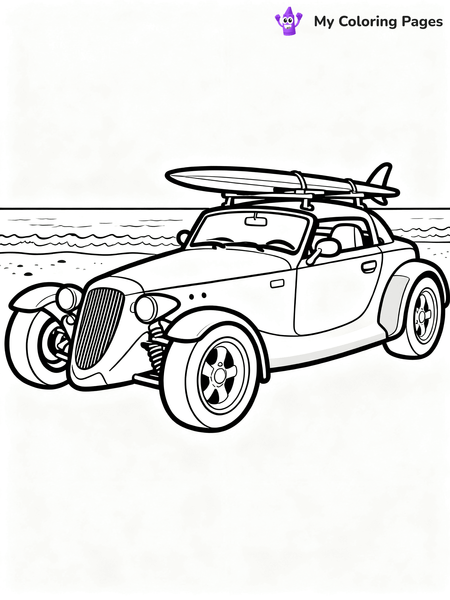 Classic Car Coloring Pages - 50
