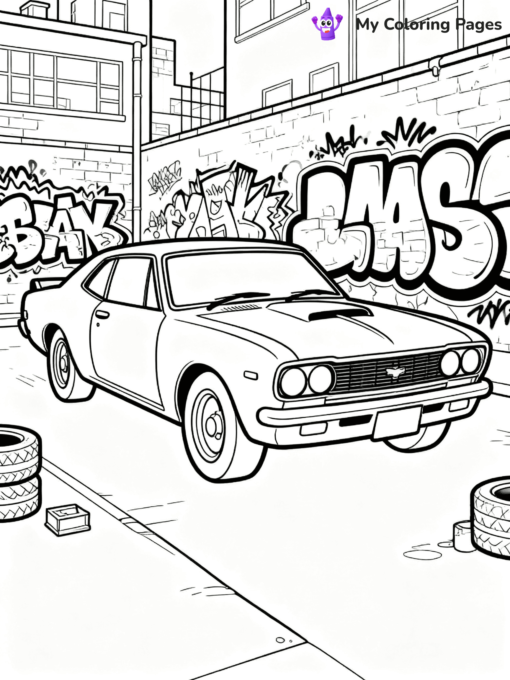 Classic Car Coloring Pages - 27