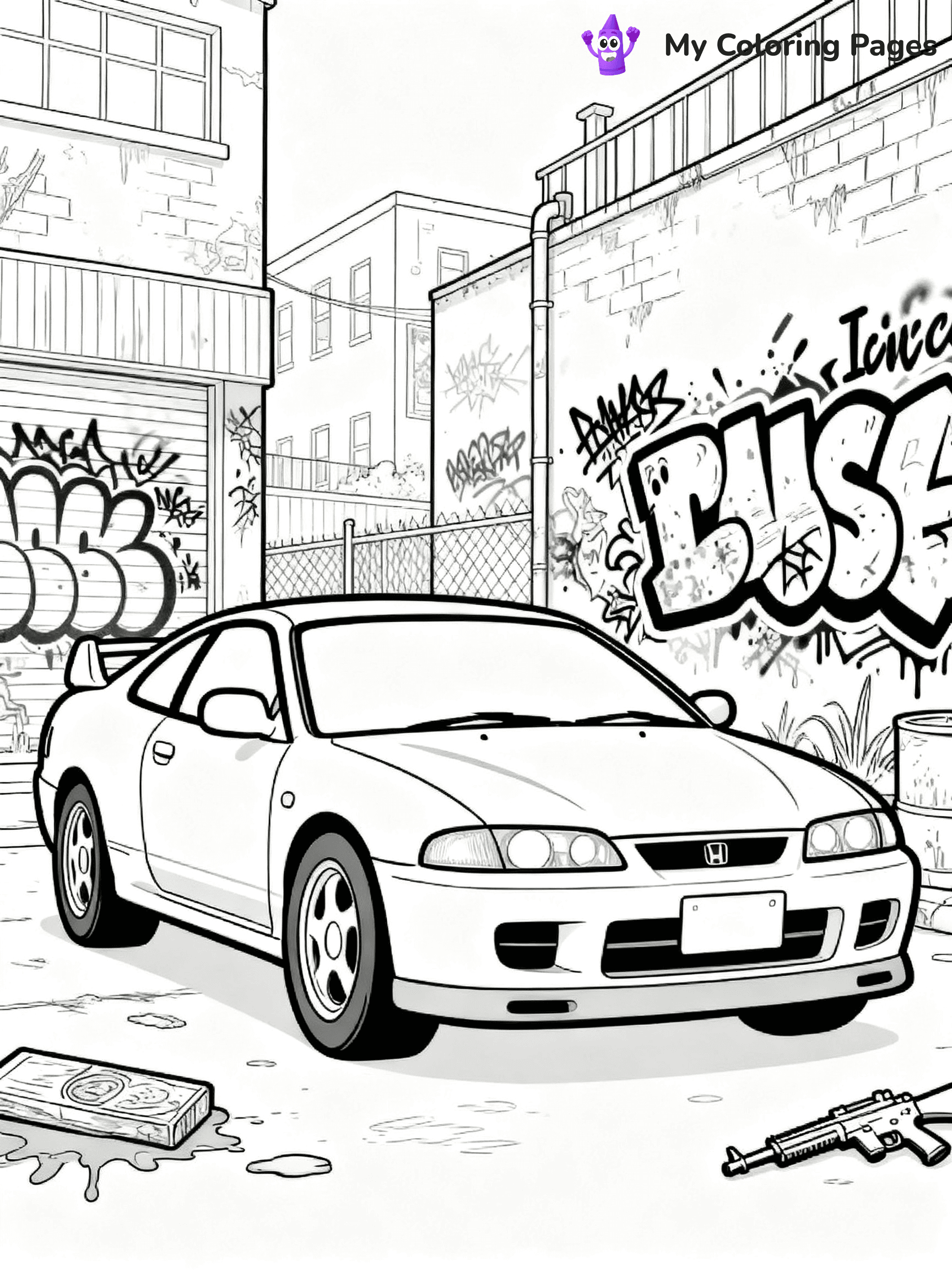 Classic Car Coloring Pages - 23