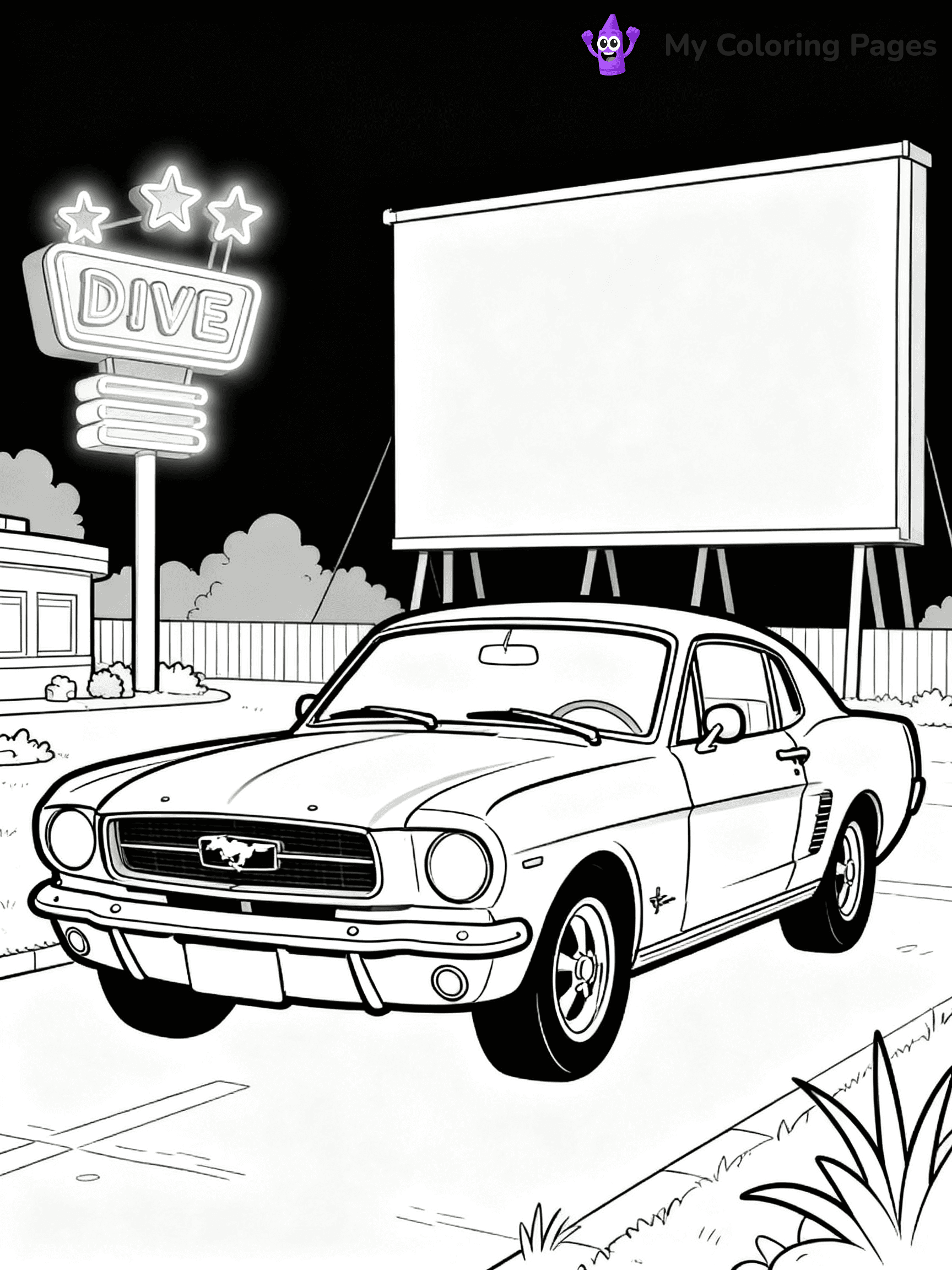 Classic Car Coloring Pages - 21