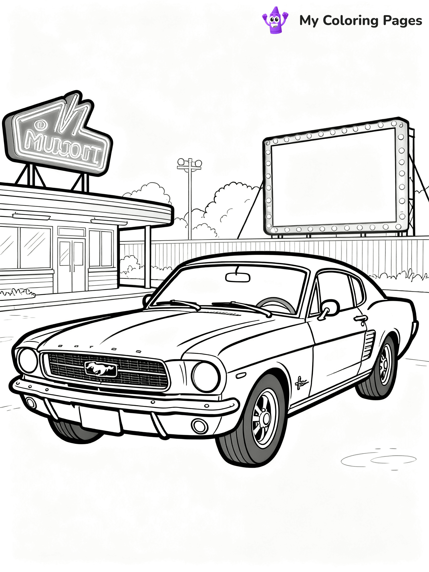 Classic Car Coloring Pages - 20