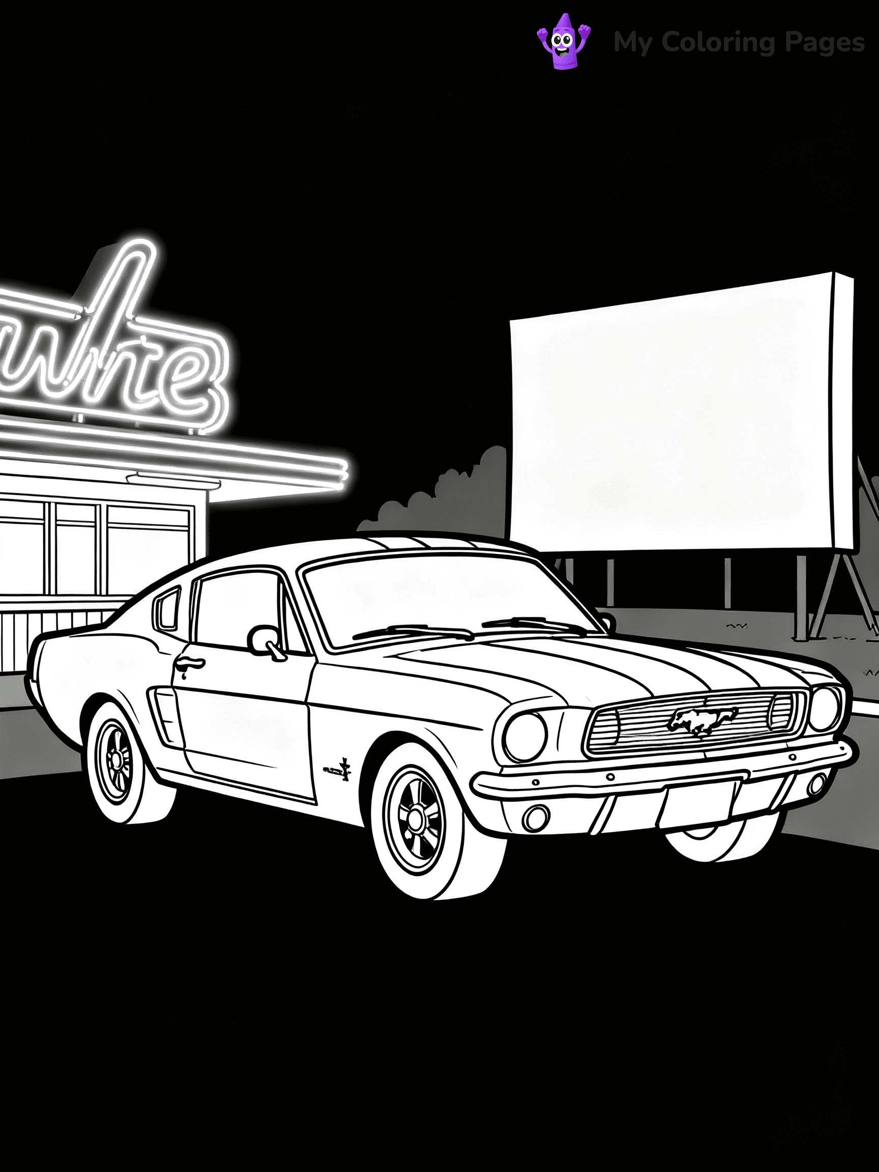 Classic Car Coloring Pages - 19